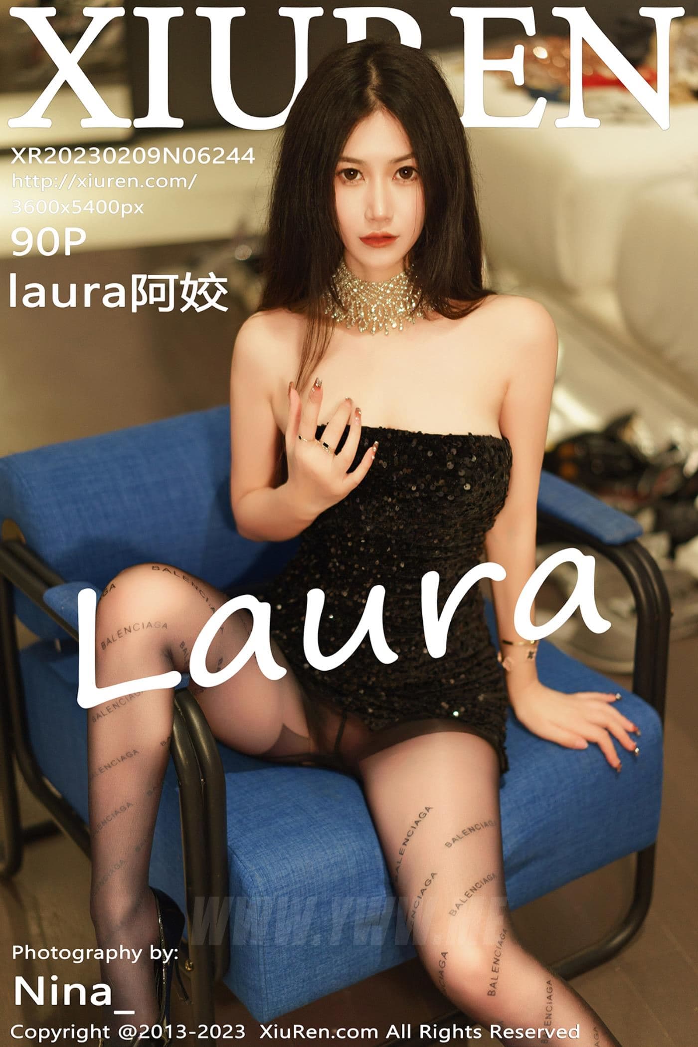 XiuRen秀人网 No.6244 laura阿姣 黑丝美腿