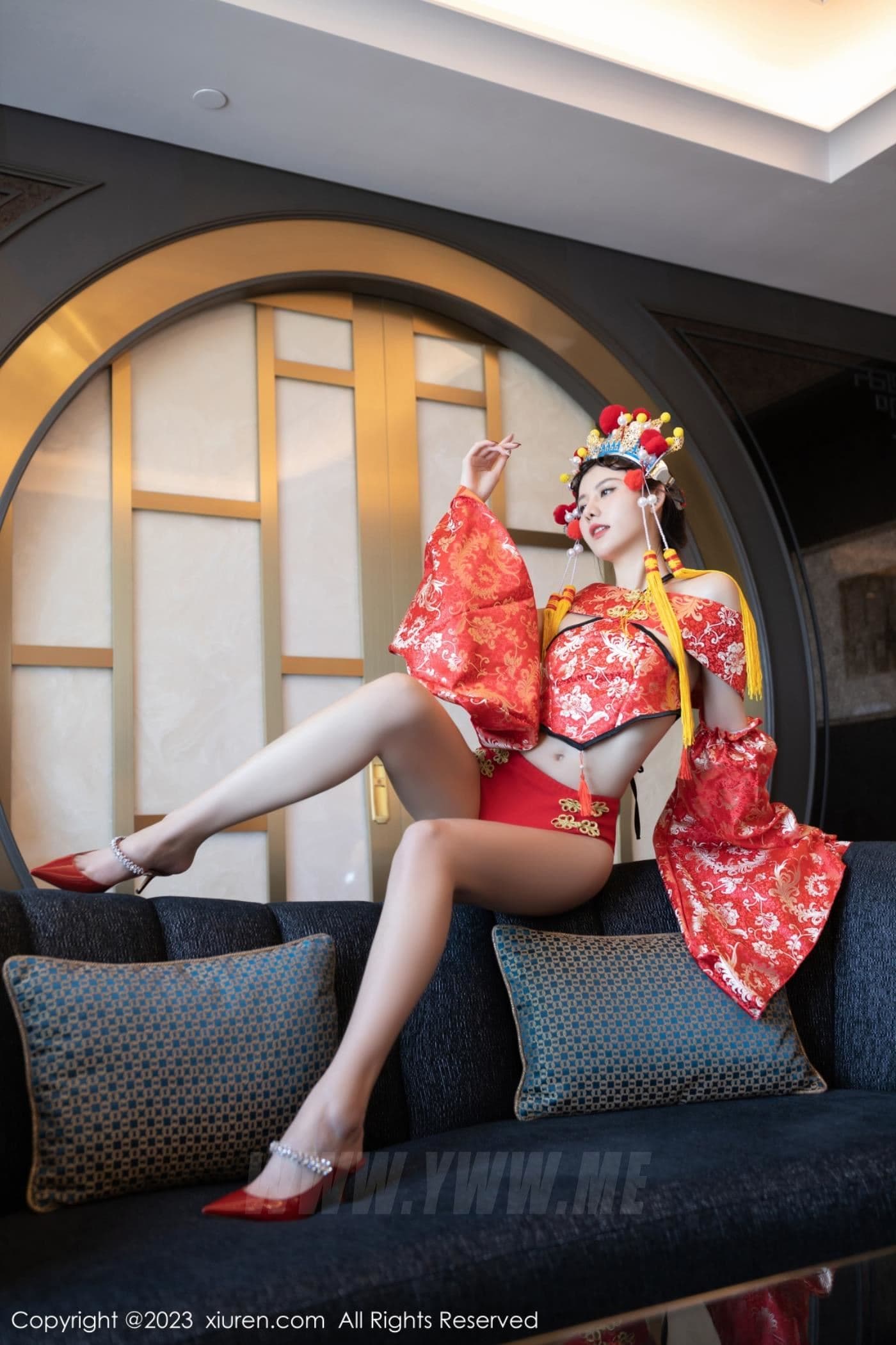 XiuRen秀人网 No.6308 就是阿朱啊 美臀妩媚