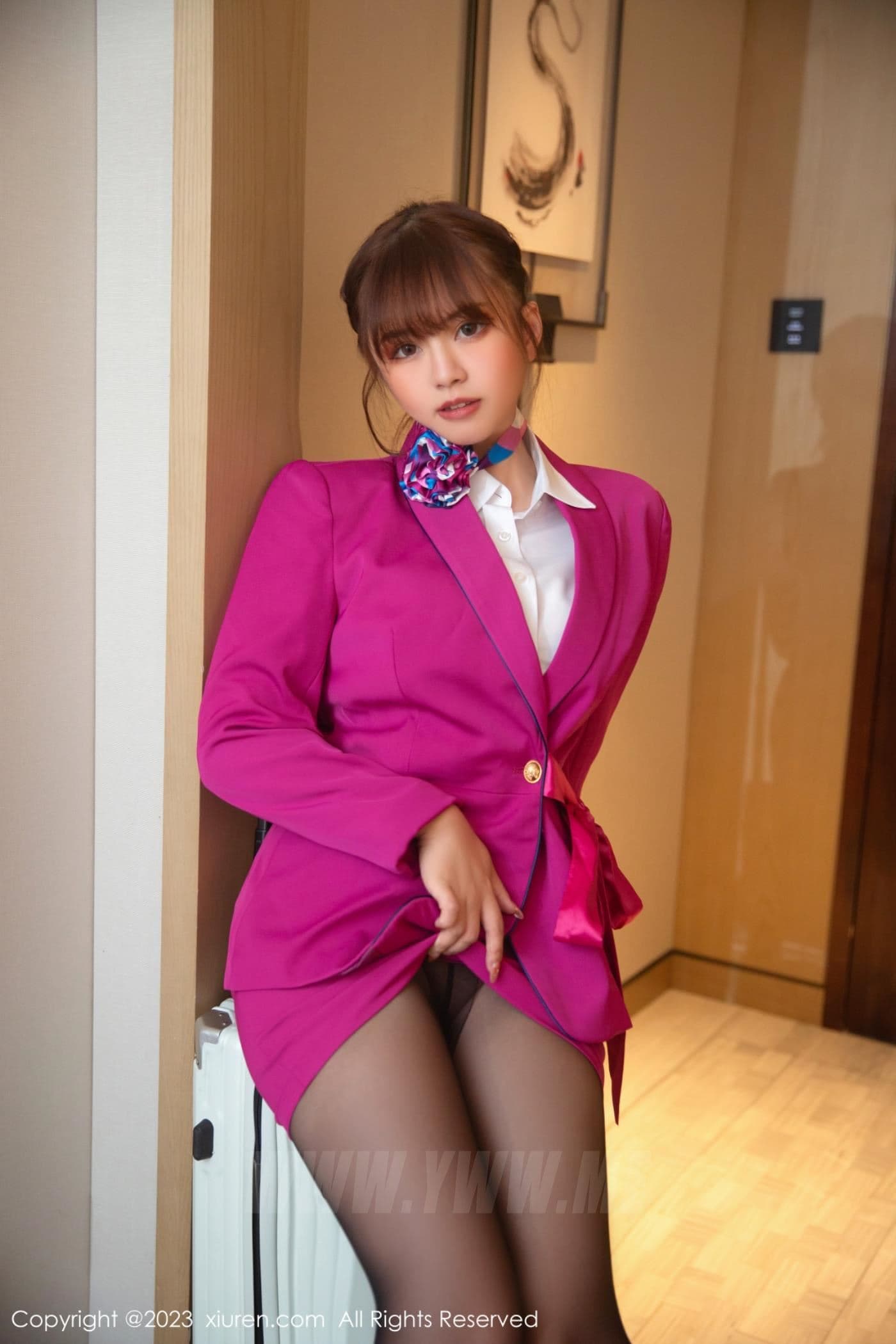 XiuRen秀人网 No.6318 张思允Nice 黑丝美臀