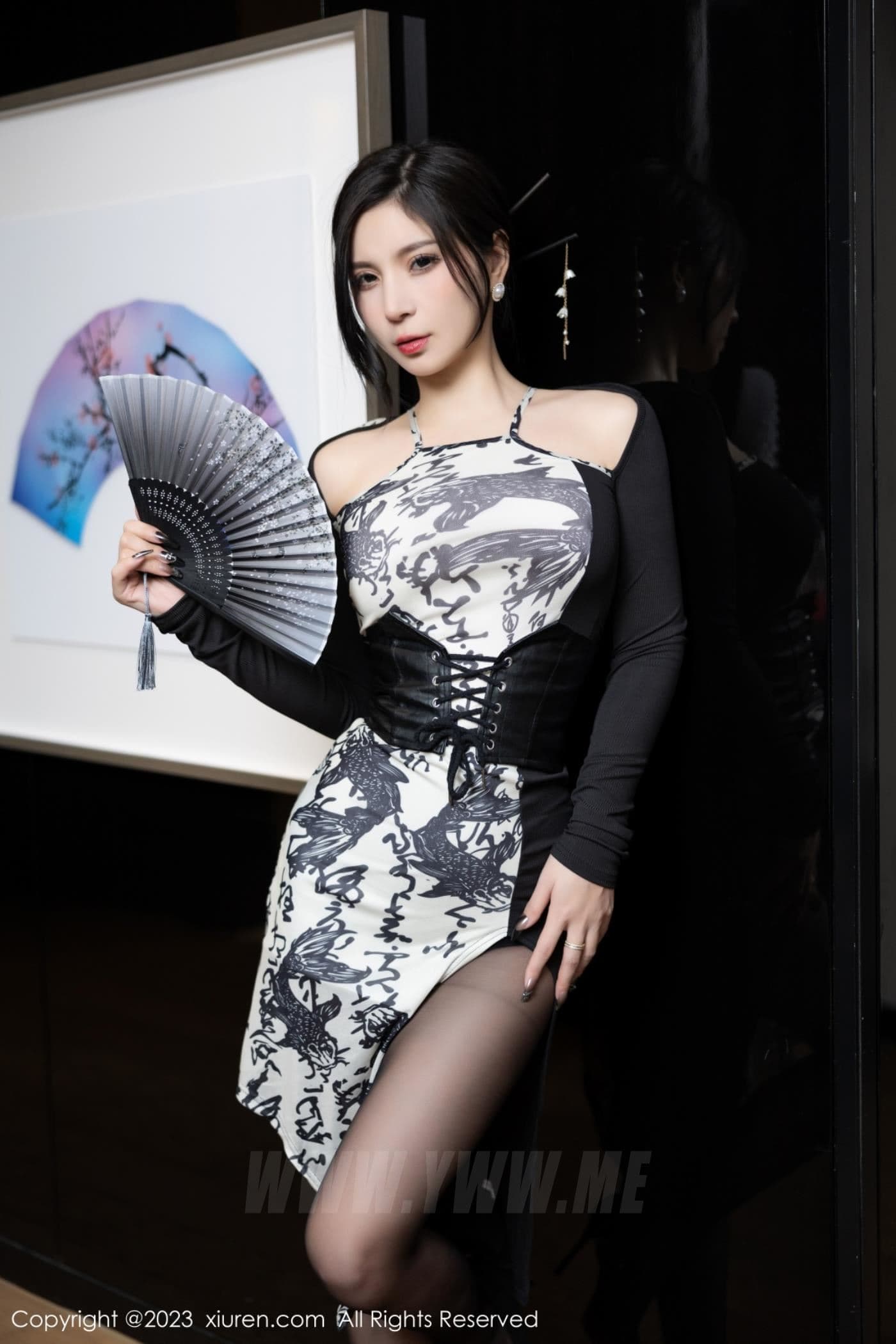 XiuRen秀人网 No.6406 小蛮妖Yummy 黑丝美腿