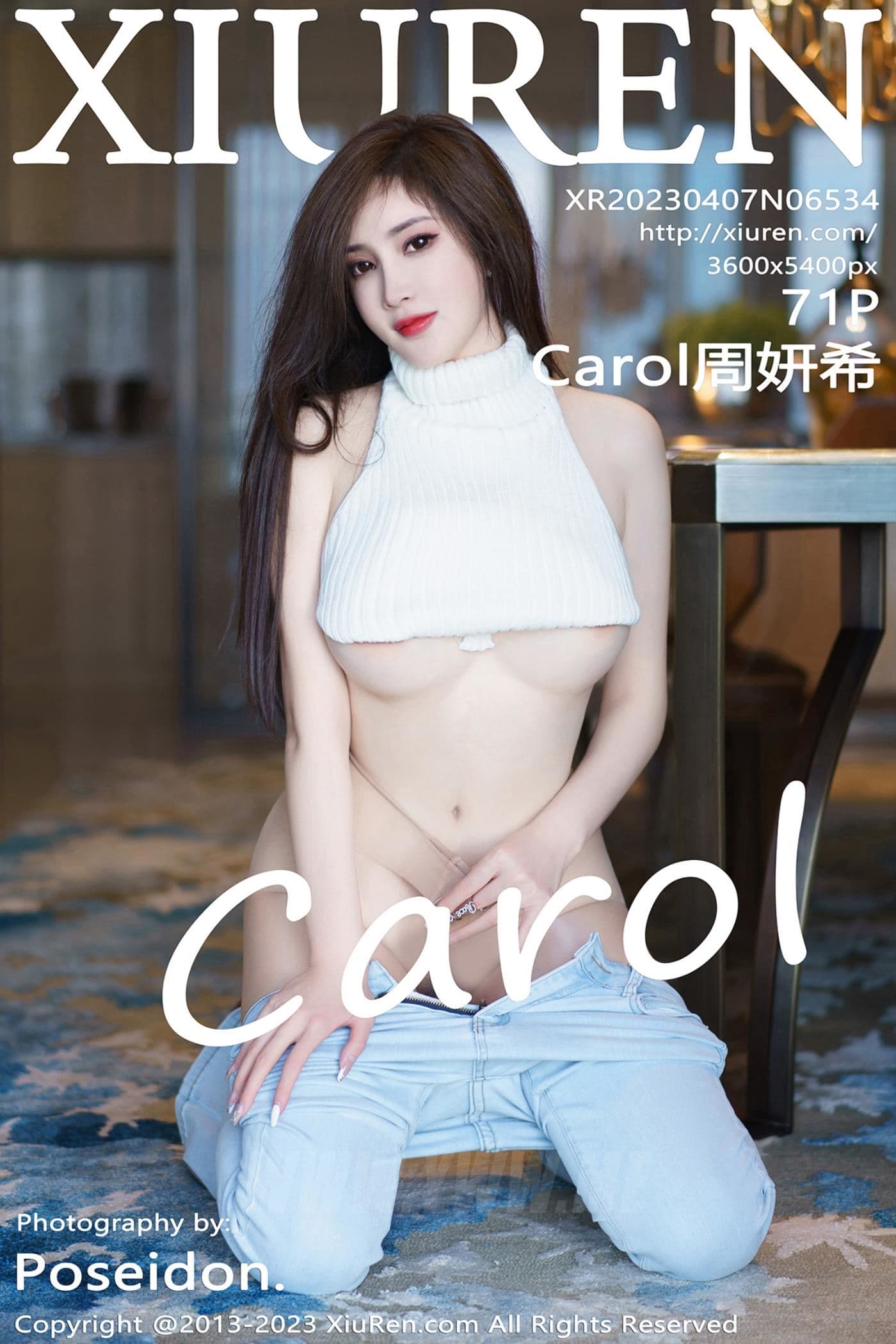 XiuRen秀人网 No.6534 Carol周妍希 牛仔裤美臀
