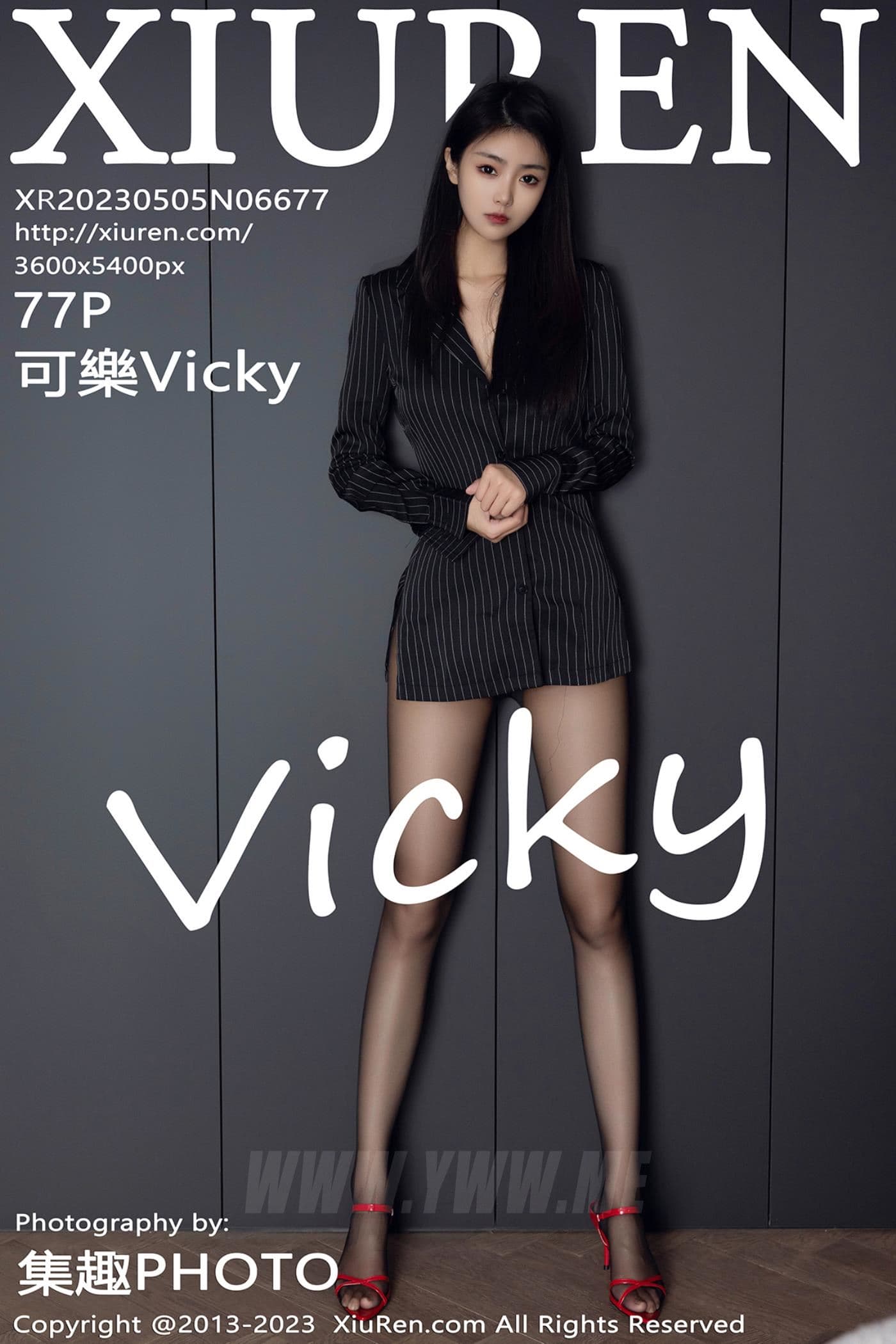 XiuRen秀人网 No.6677 可樂Vicky 黑丝美腿