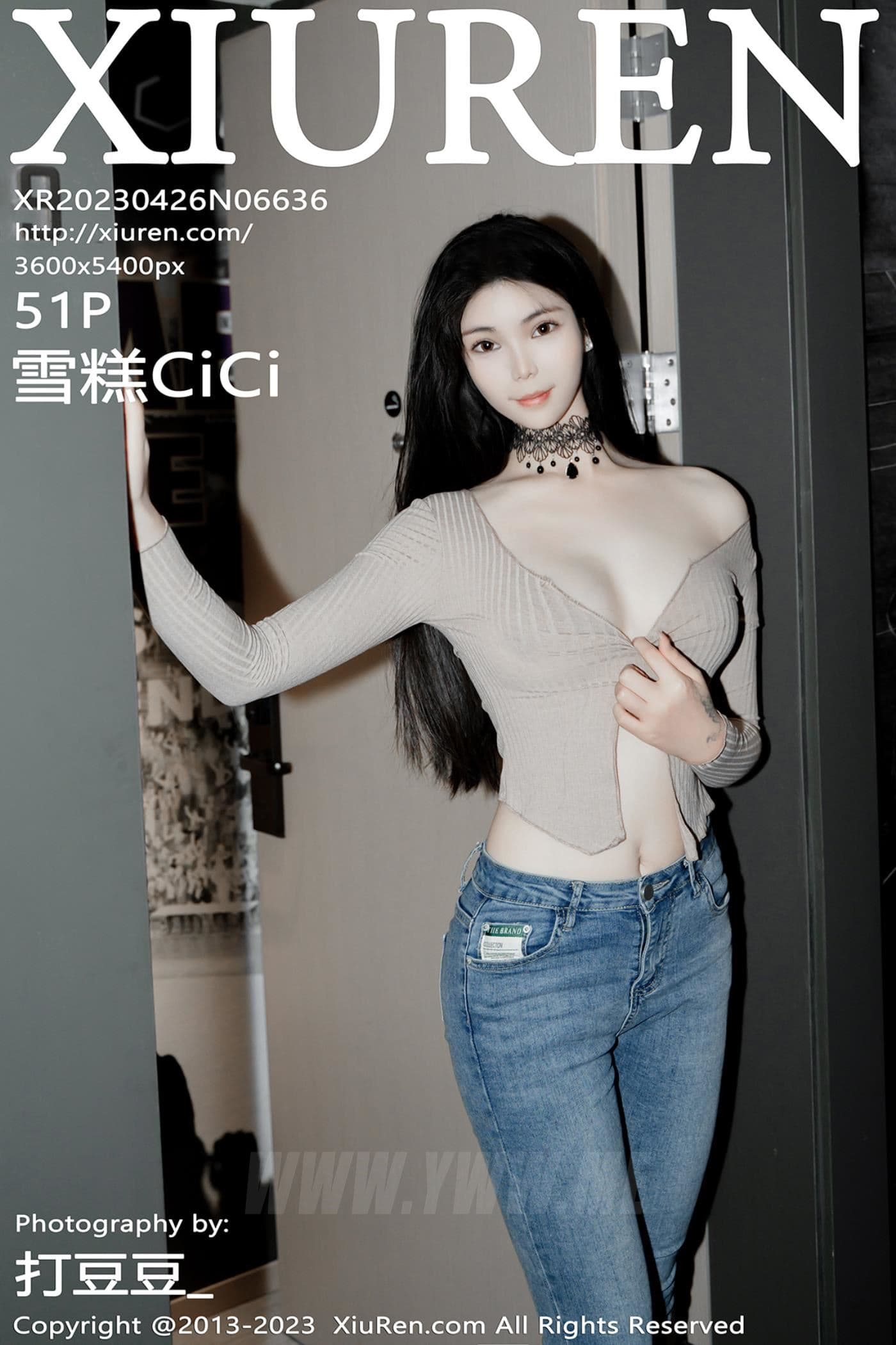 XiuRen秀人网 No.6636 雪糕CiCi 牛仔裤美腿