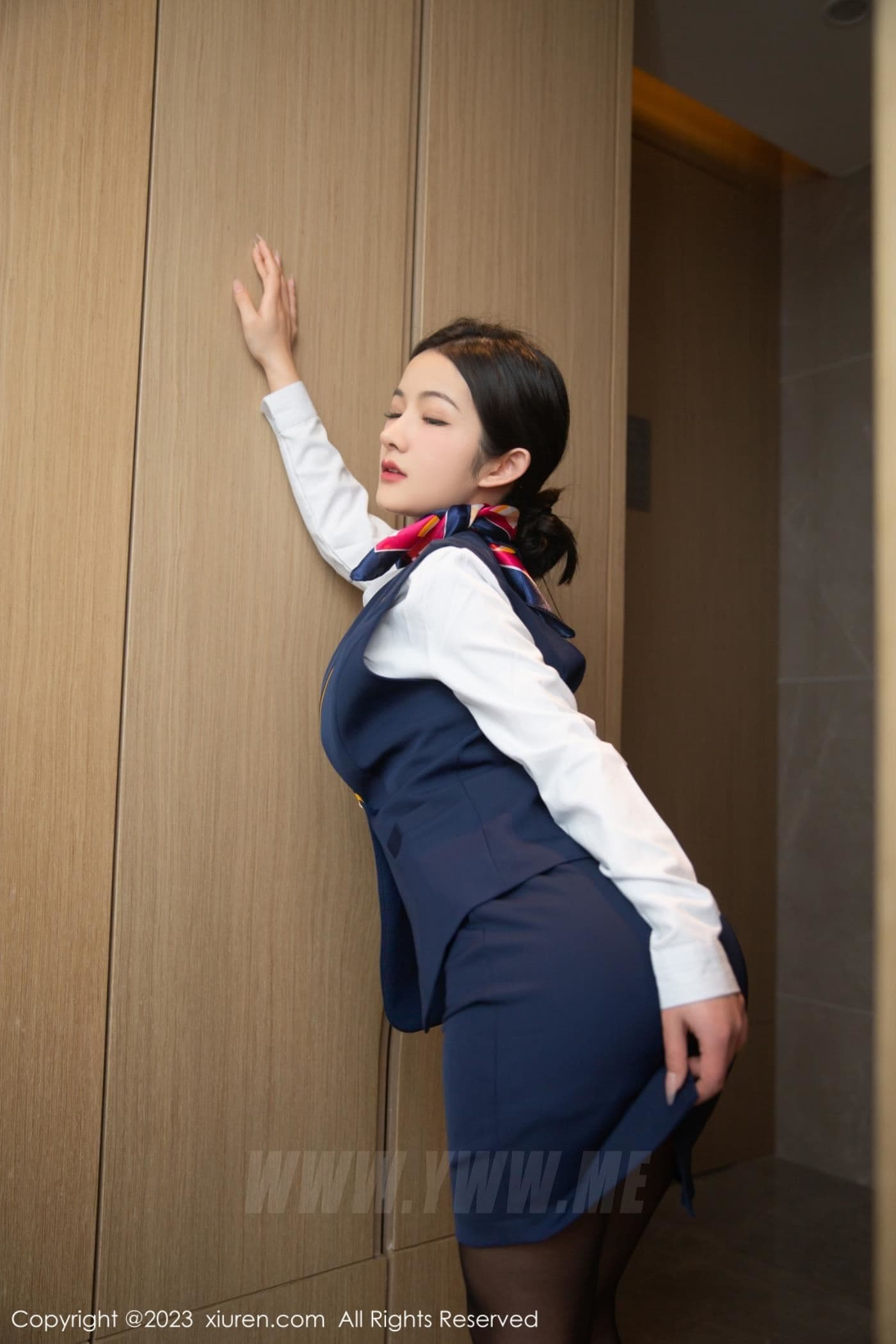 XiuRen秀人网 No.6714 谭小灵 制服黑丝