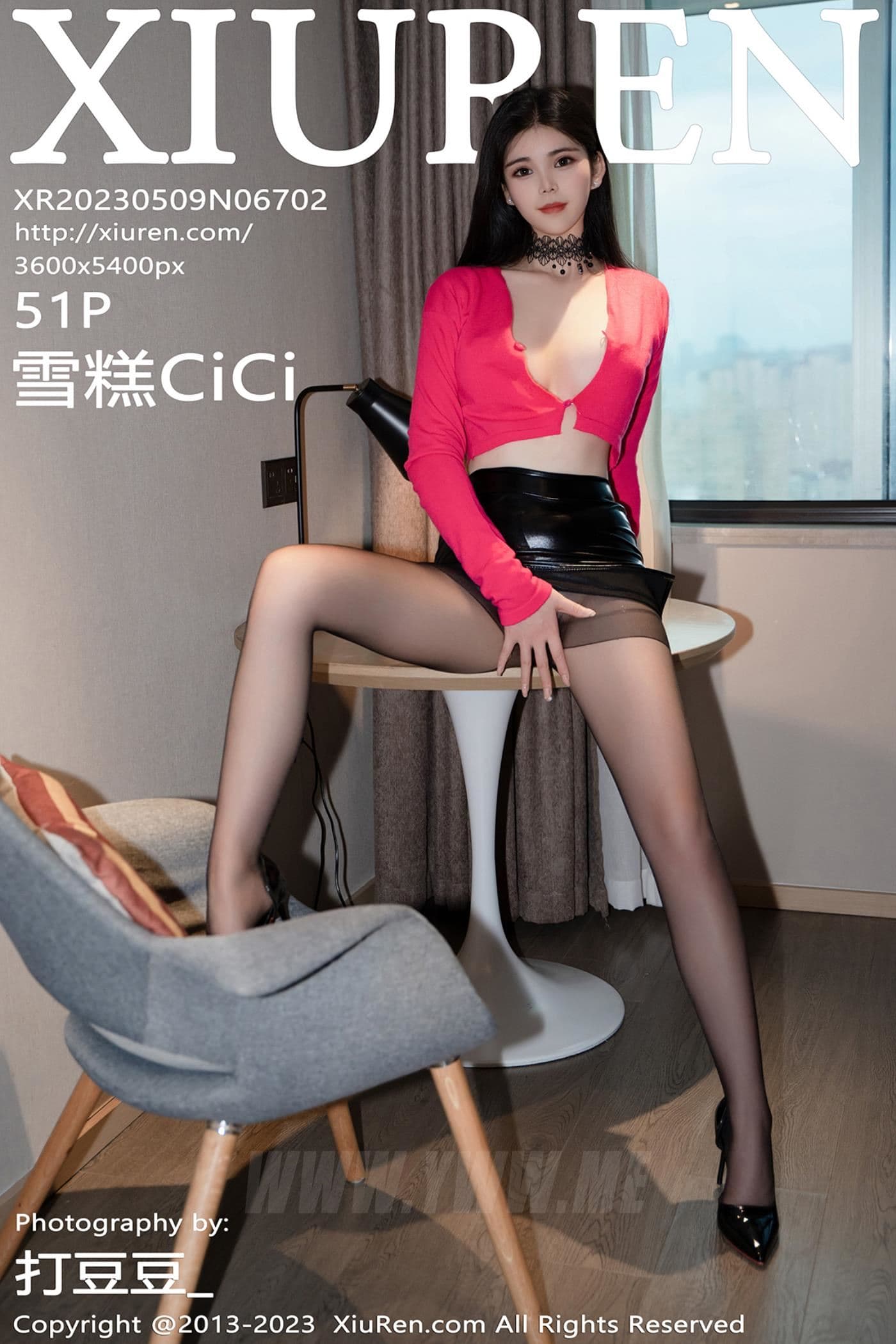 XiuRen秀人网 No.6702 雪糕CiCi 黑色美腿