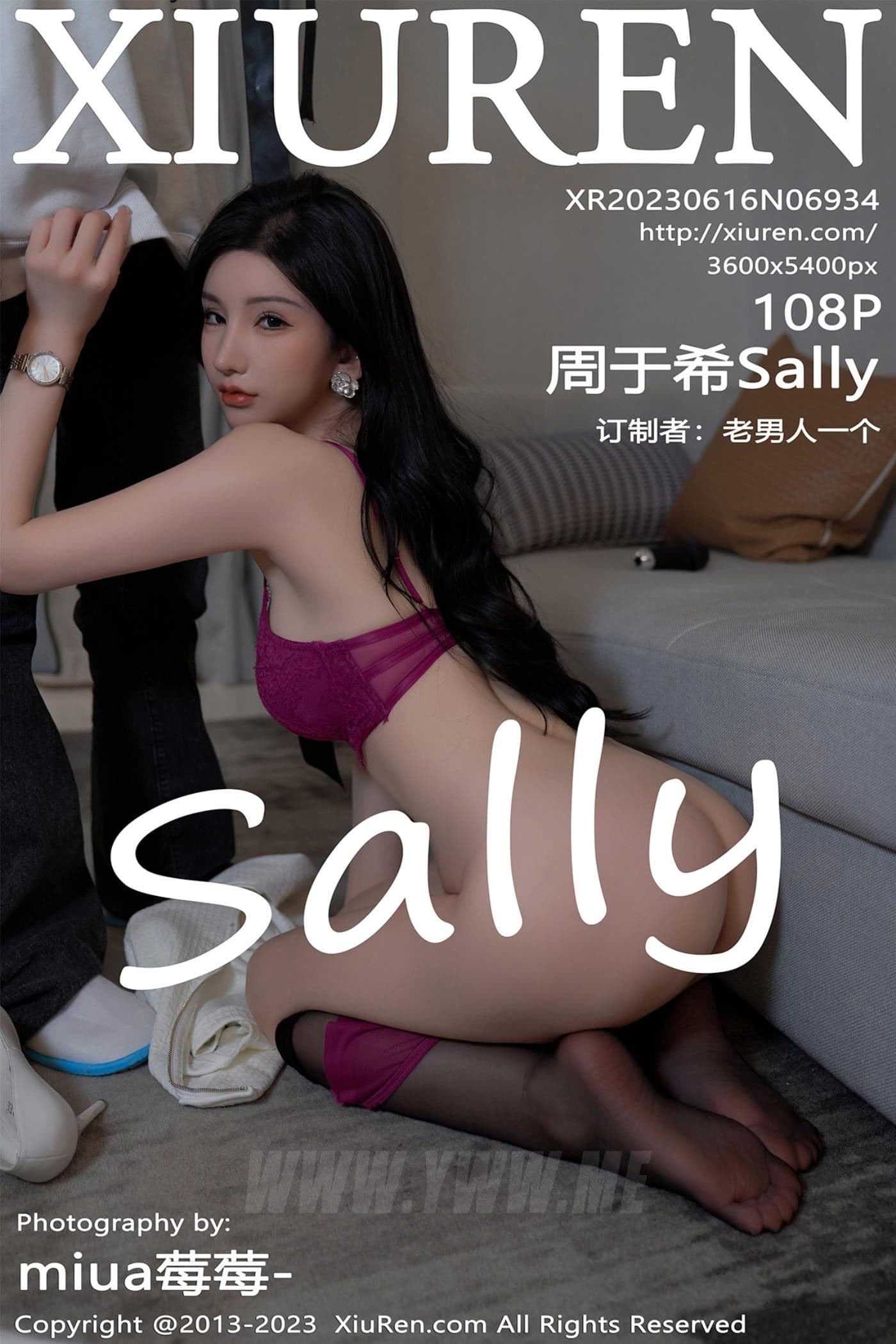 XiuRen秀人网 No.6934 周于希Sally 黑丝美臀
