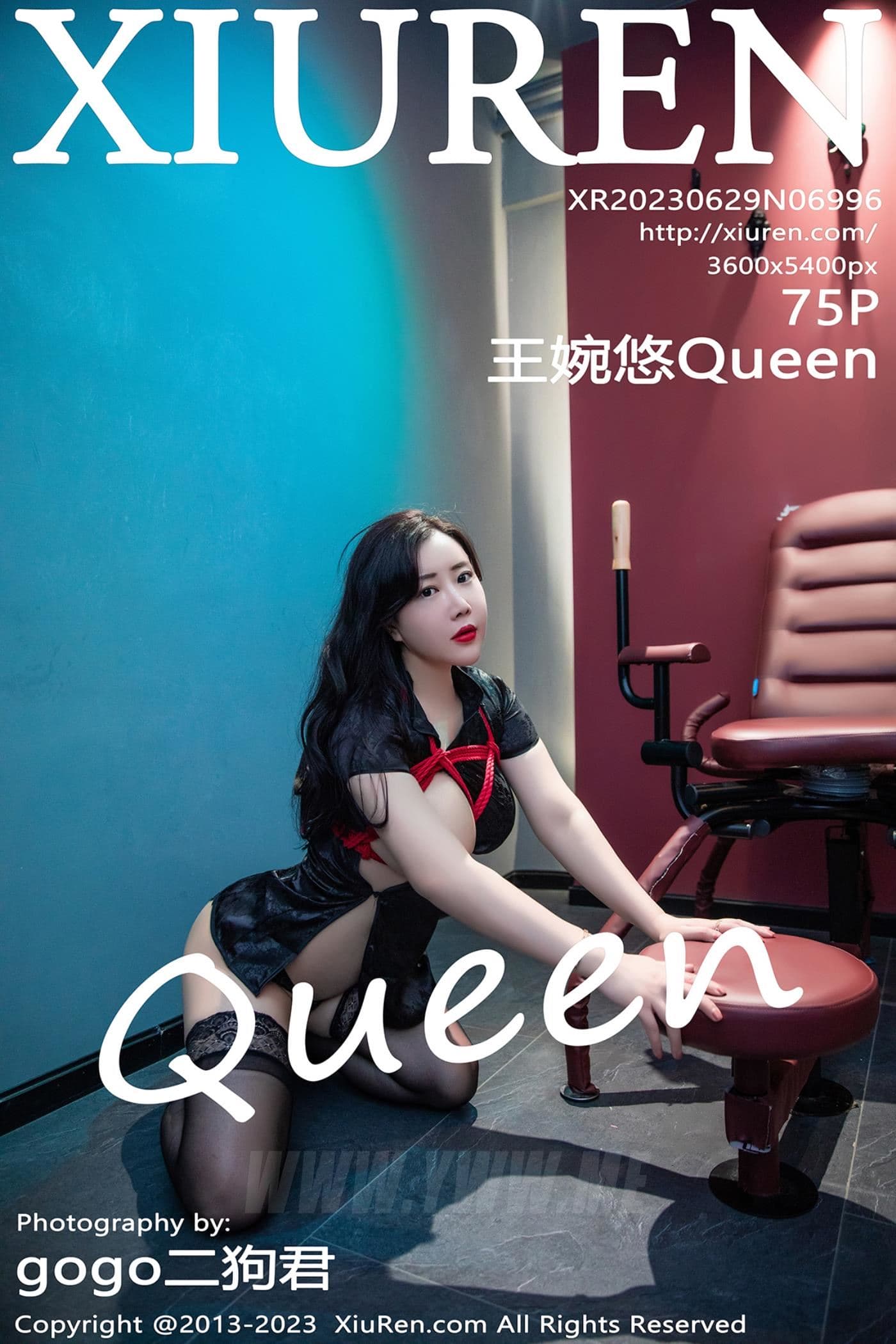 XiuRen秀人网 No.6996 王婉悠Queen 黑丝美臀