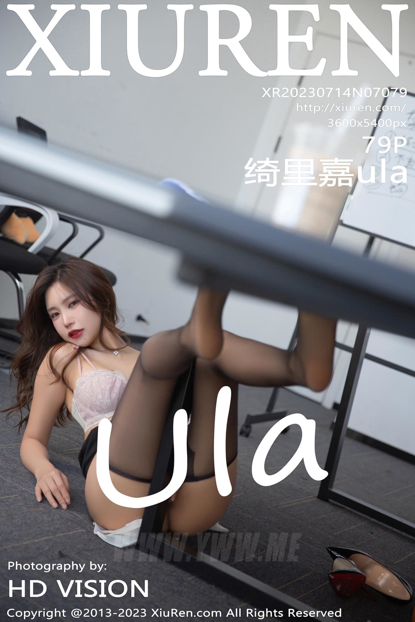 XiuRen秀人网 No.7079 绮里嘉ula 短裙黑丝
