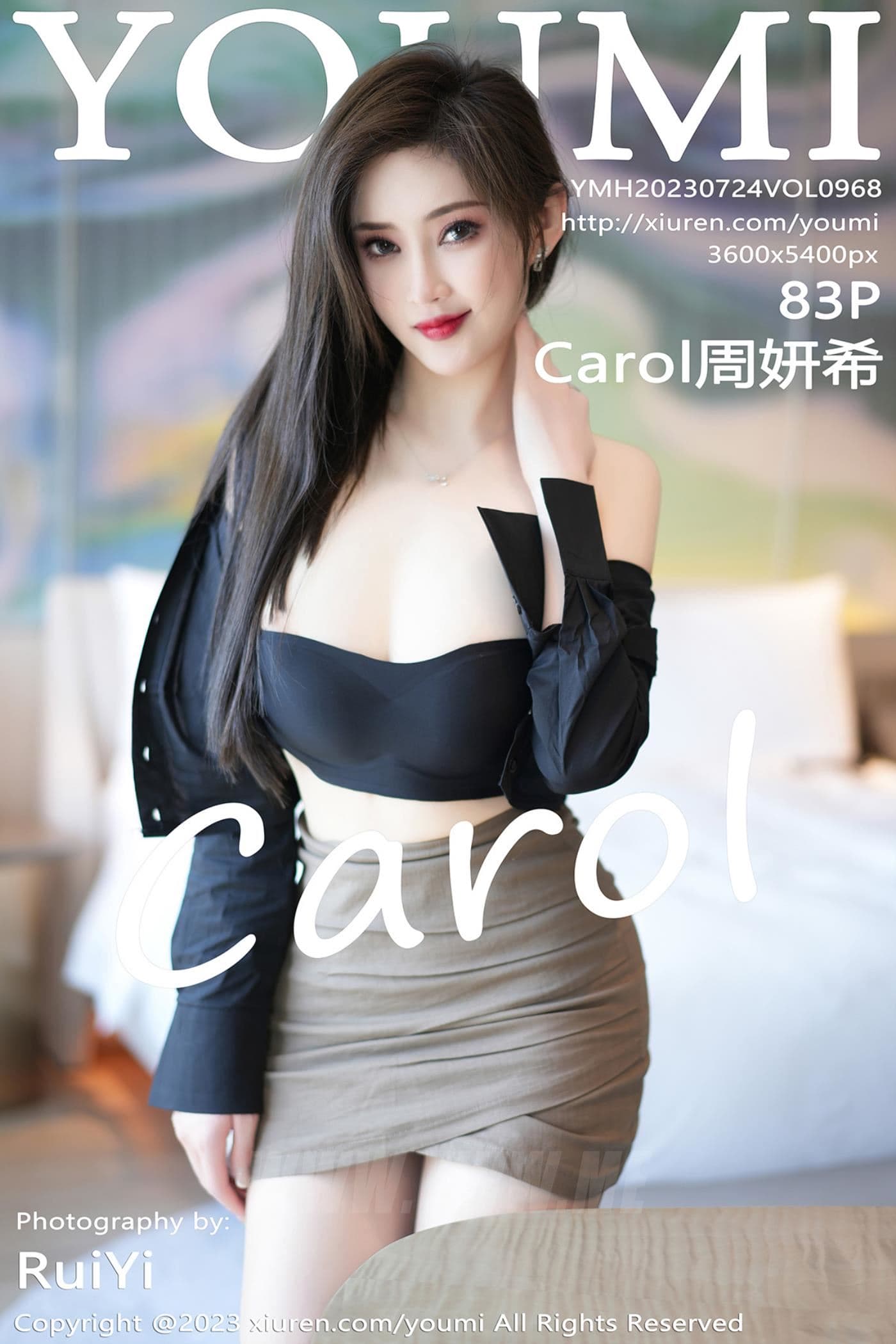 YOUMI尤蜜荟 VOL.968 Carol周妍希 短裙黑丝