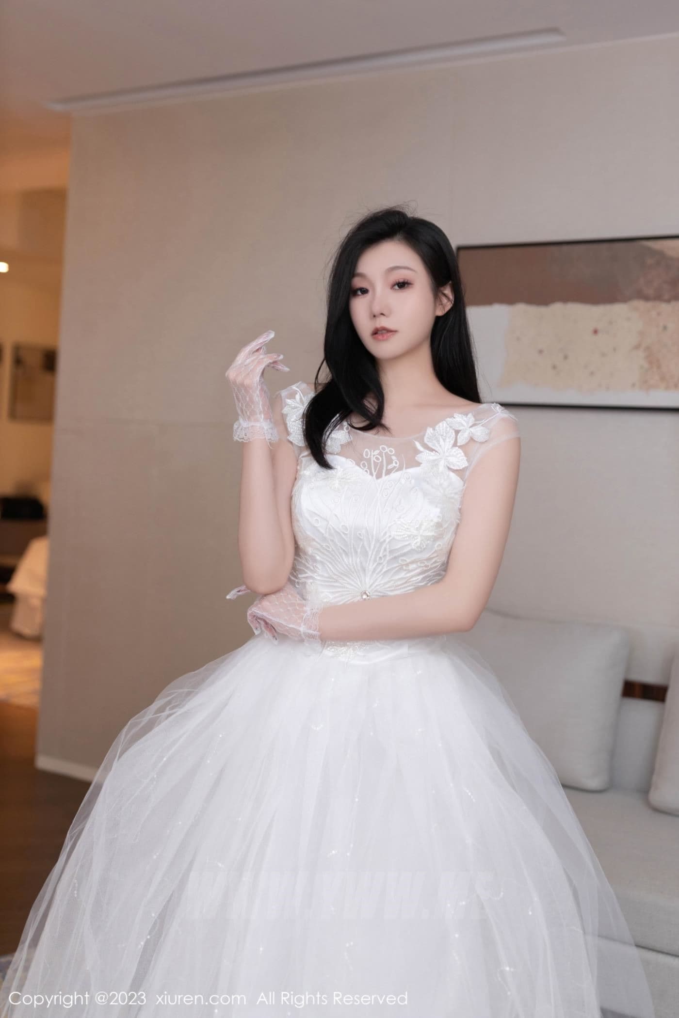 XiuRen秀人网 No.7201 安然anran 婚纱美腿