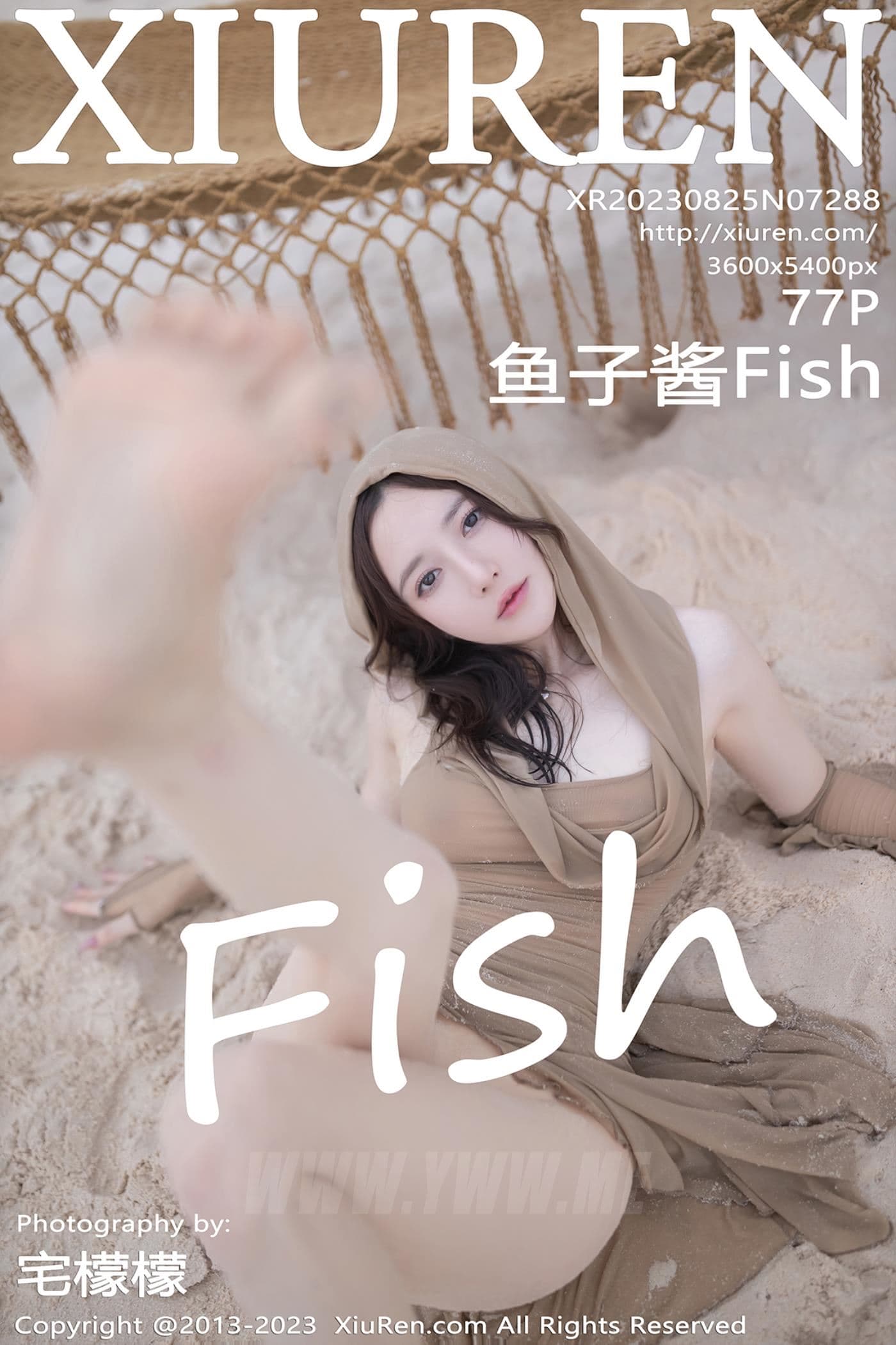 XiuRen秀人网 No.7288 鱼子酱Fish 沙滩美腿