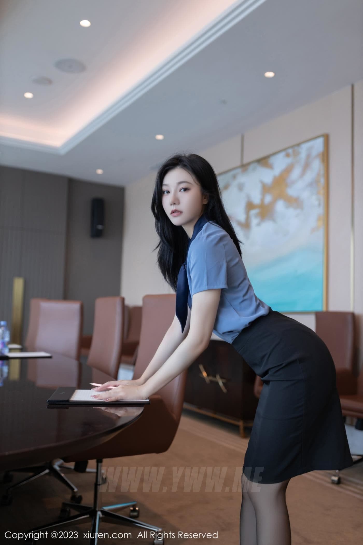 XiuRen秀人网 No.7409 安然anran 黑丝美腿