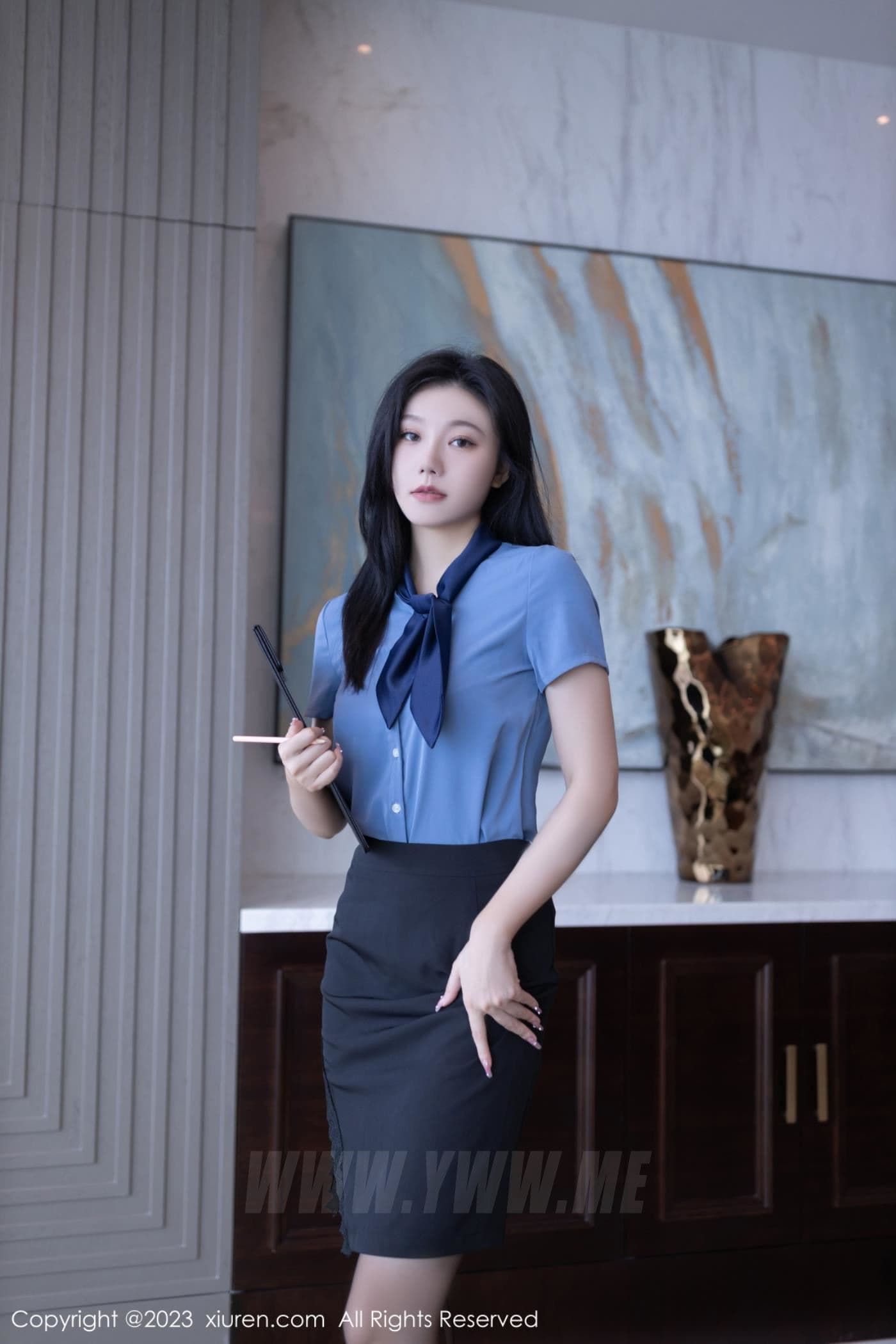 XiuRen秀人网 No.7409 安然anran 黑丝美腿