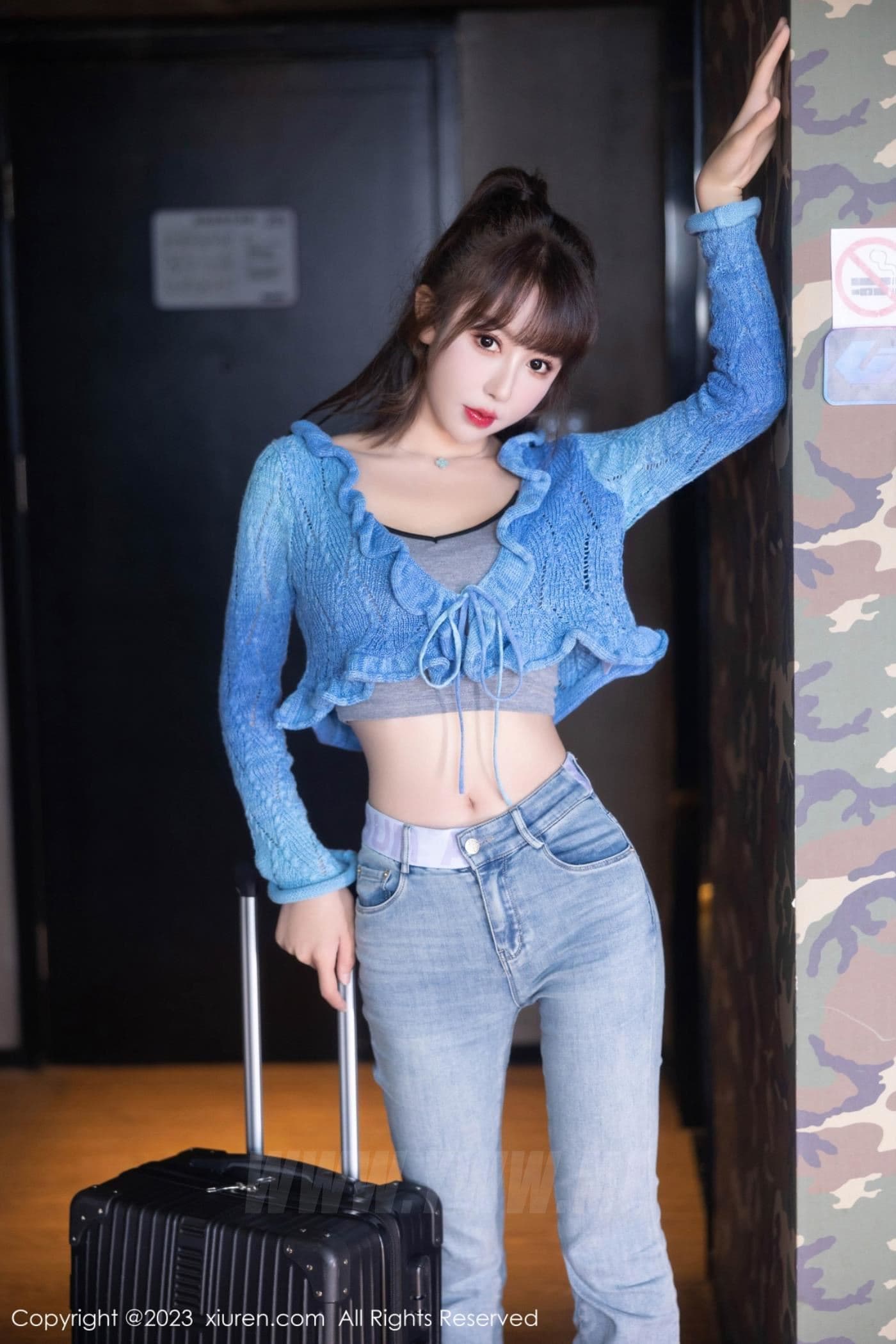 XiuRen秀人网 No.7540 白笑笑 牛仔裤美腿