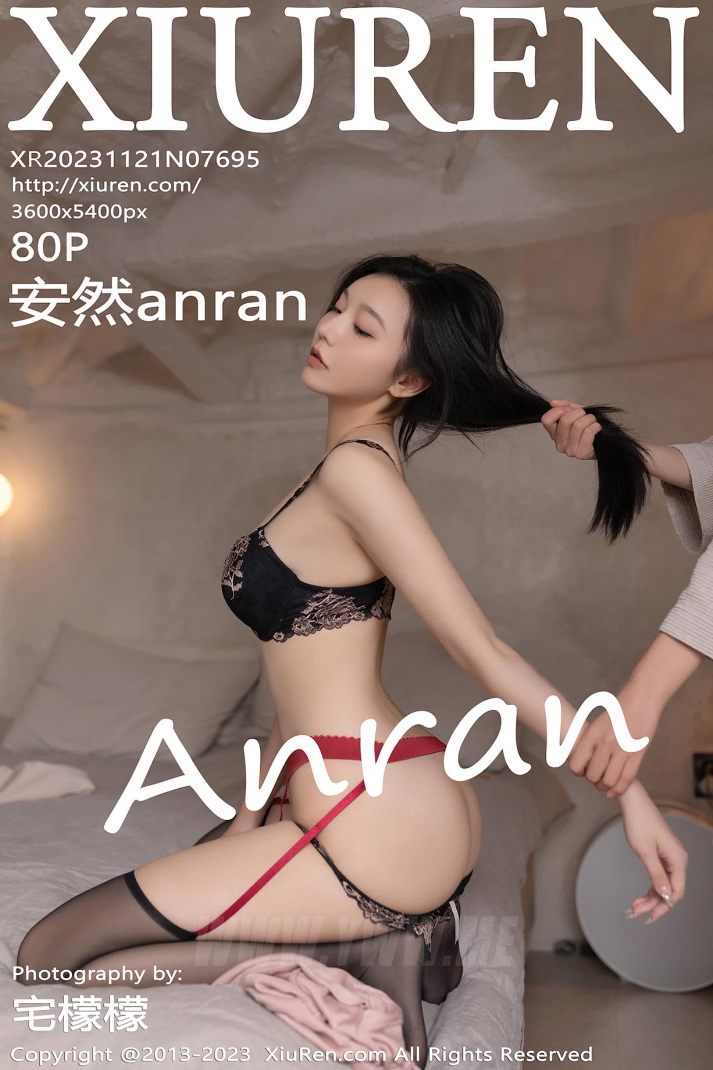XiuRen秀人网 No.7695 安然anran 黑丝美腿