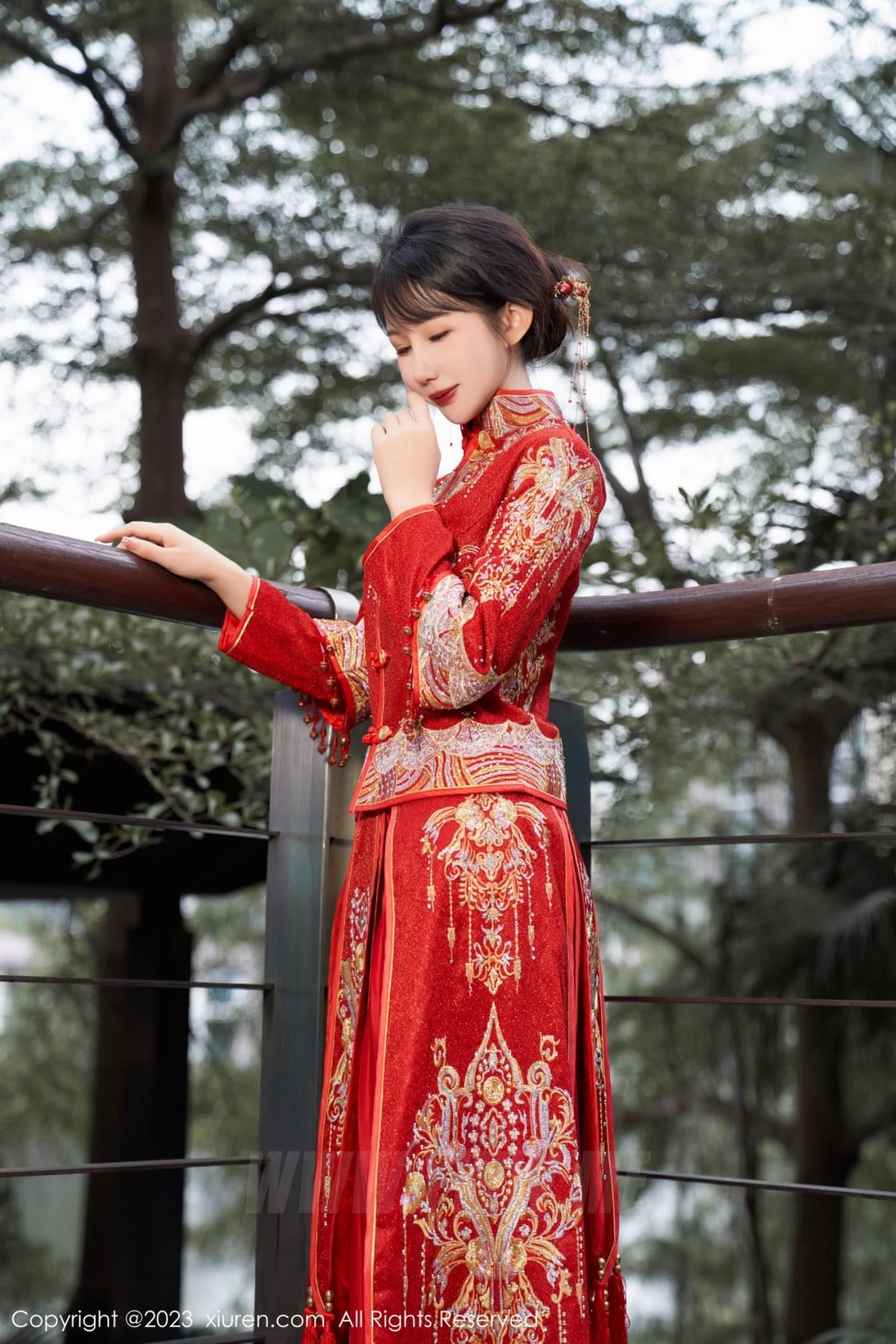 XiuRen秀人网 No.7729 波巧酱 新娘美腿