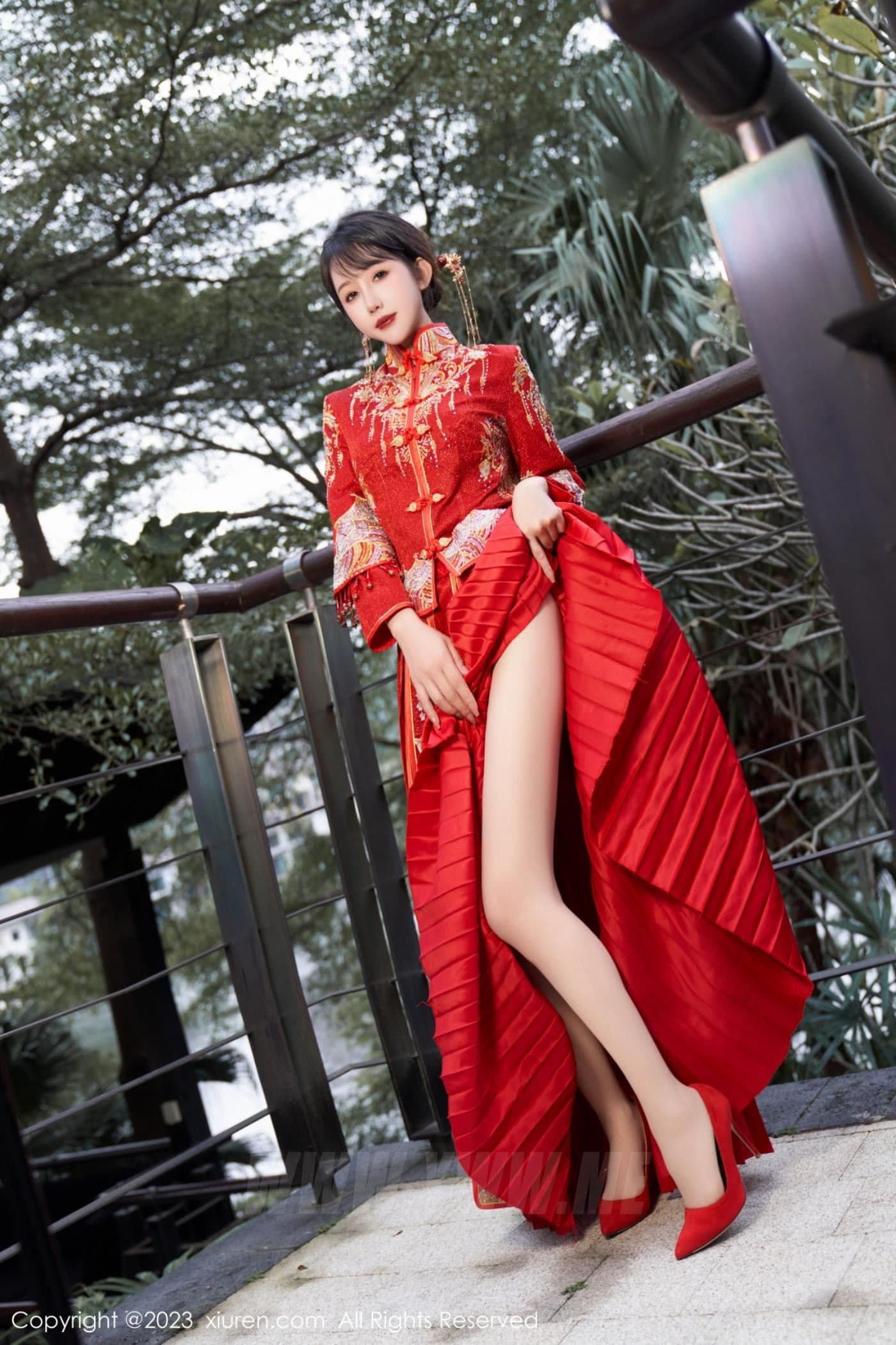 XiuRen秀人网 No.7729 波巧酱 新娘美腿