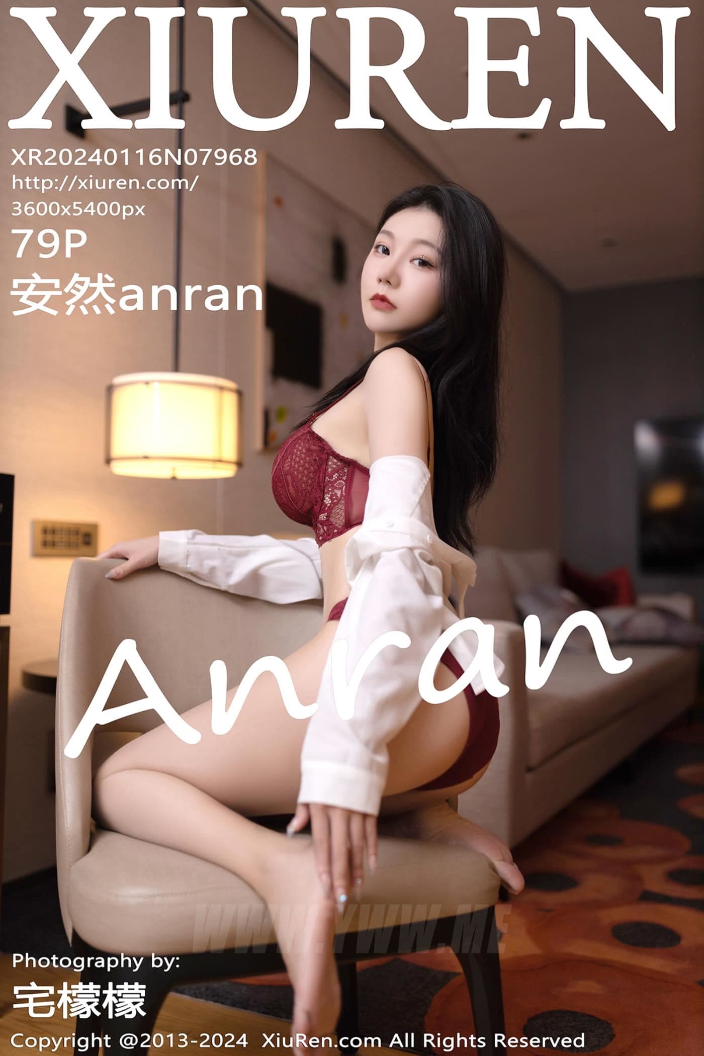 XiuRen秀人网 No.7968 安然anran 短裙黑丝