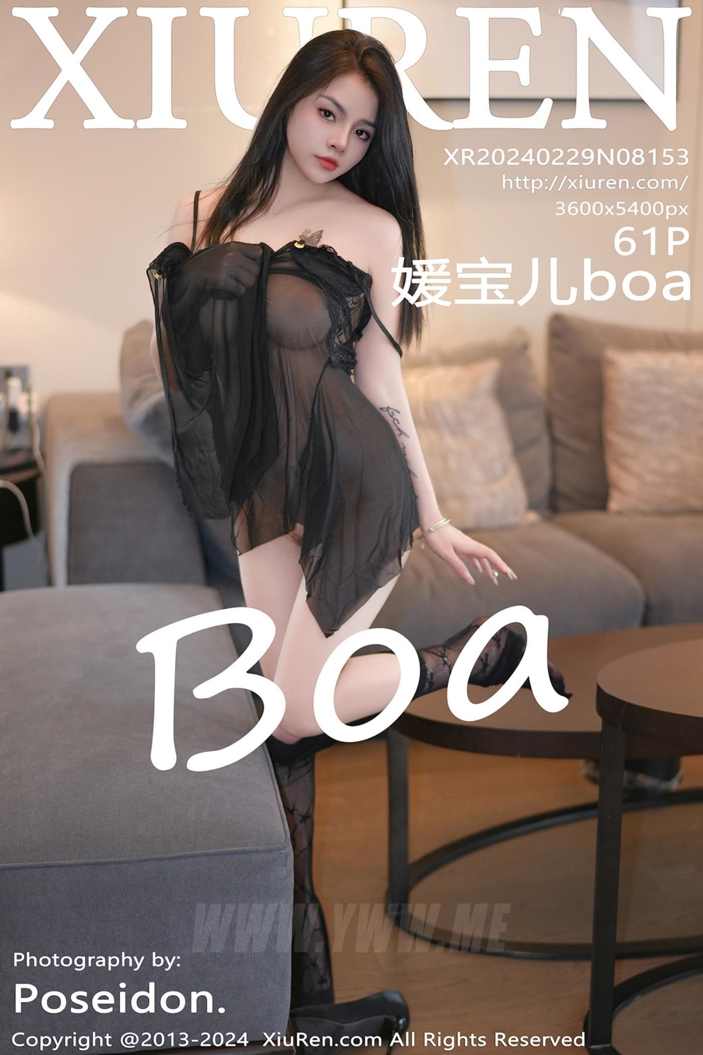 XiuRen秀人网 No.8153 媛宝儿boa 黑丝美腿