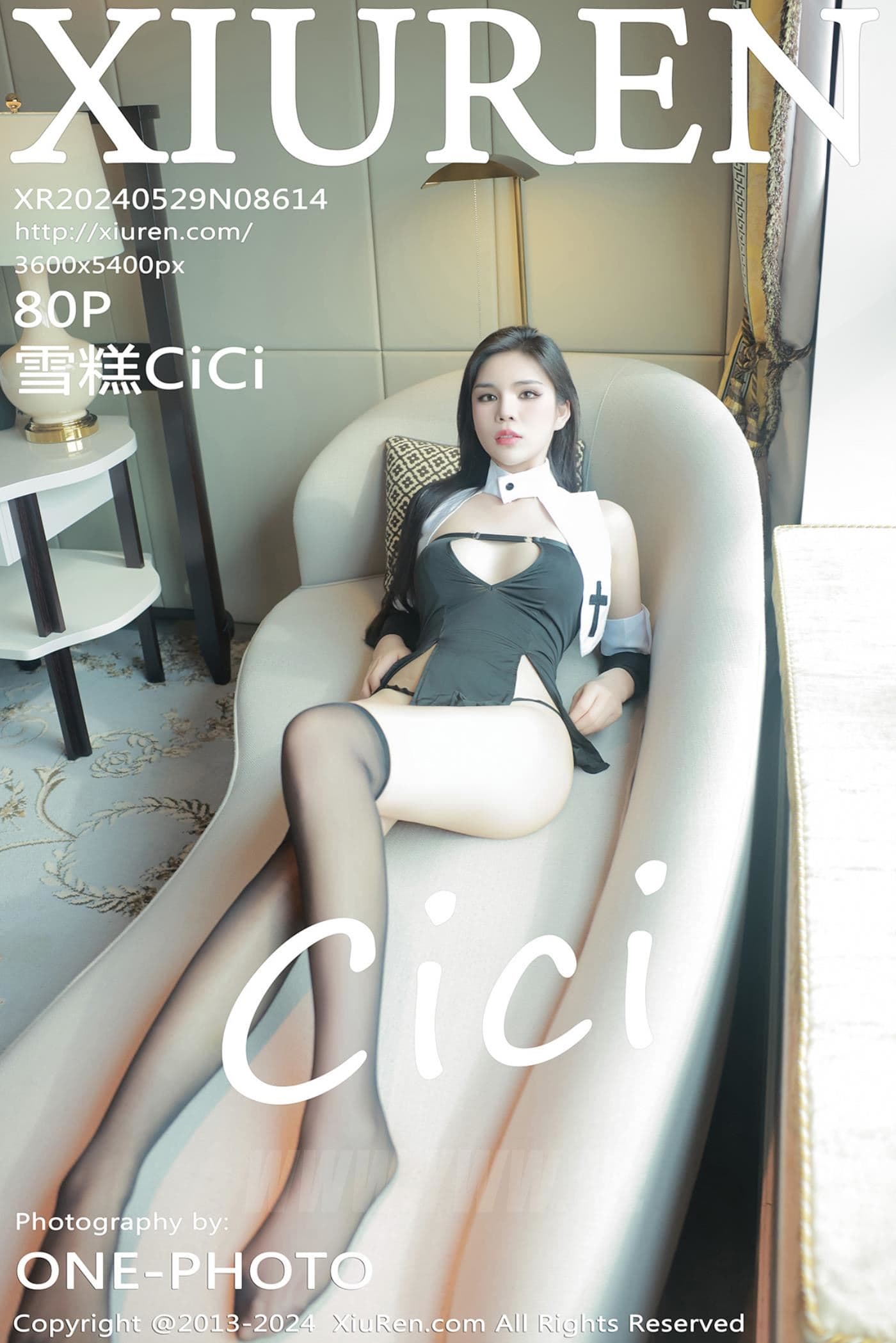 XiuRen秀人网 No.8614 雪糕CiCi 黑丝美腿