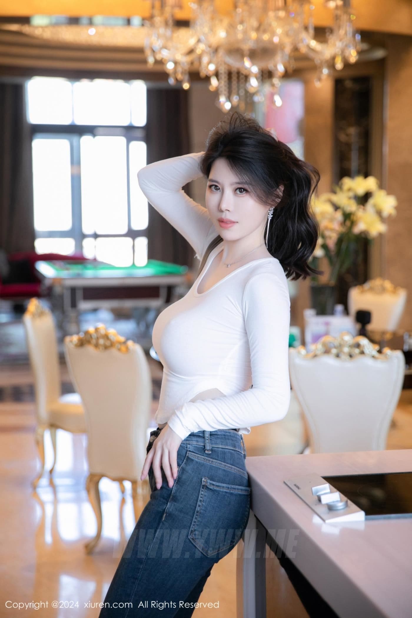 XiuRen秀人网 No.8618 白茹雪abby 黑丝美腿
