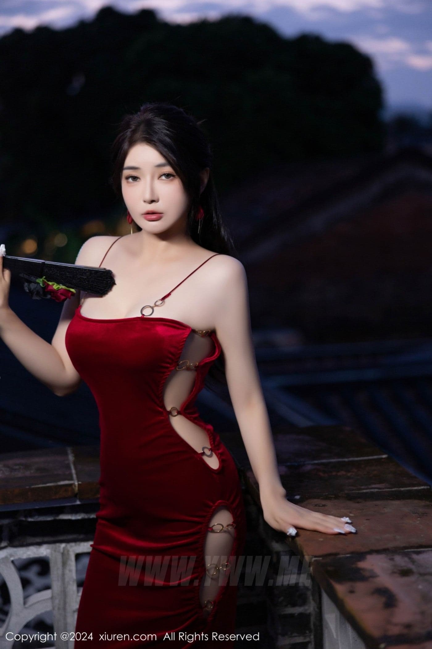 XiuRen秀人网 No.9327 凯竹Quinn 长裙美腿