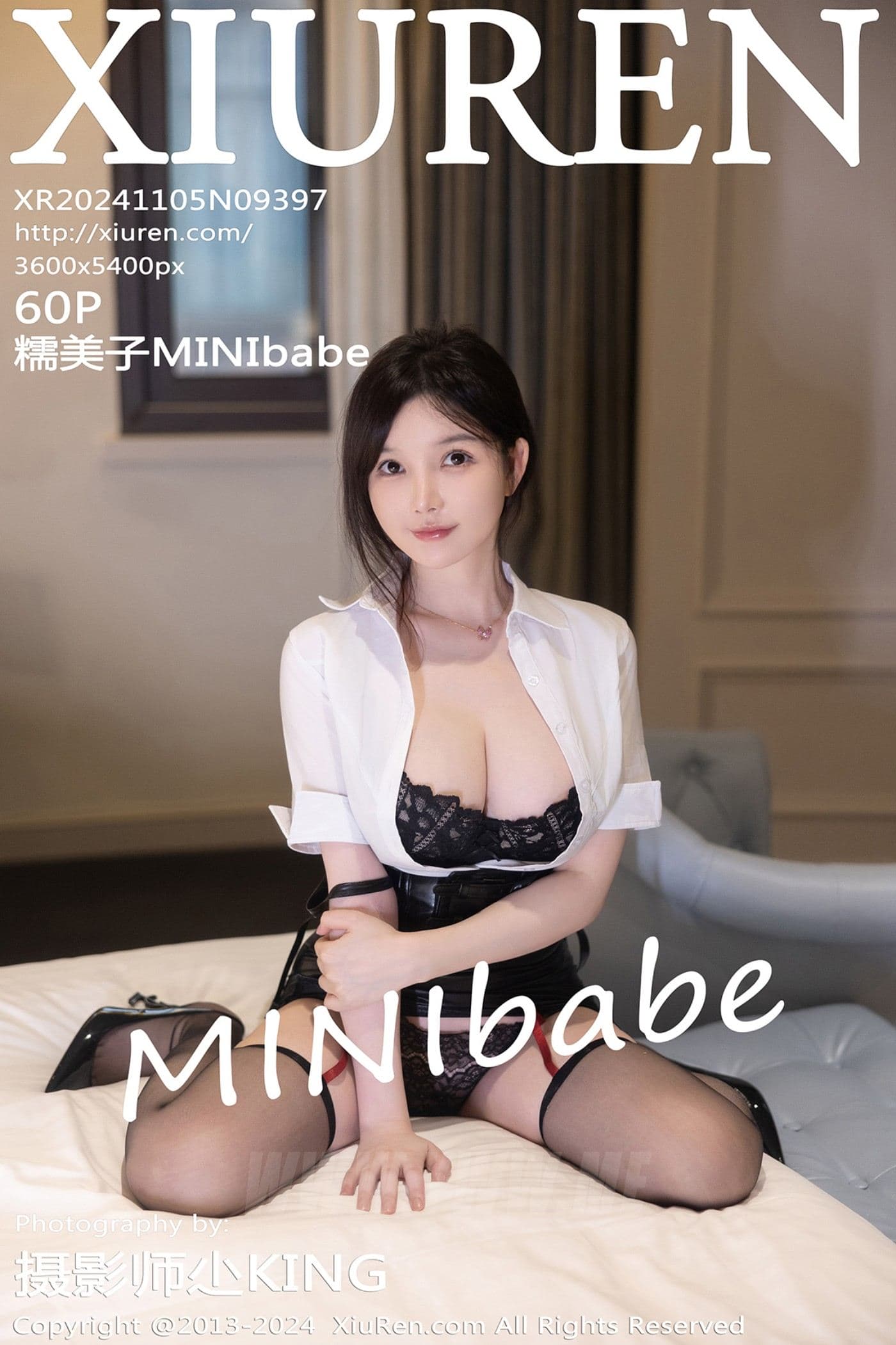 XiuRen秀人网 No.9397 糯美子MINIbabe 黑丝美腿