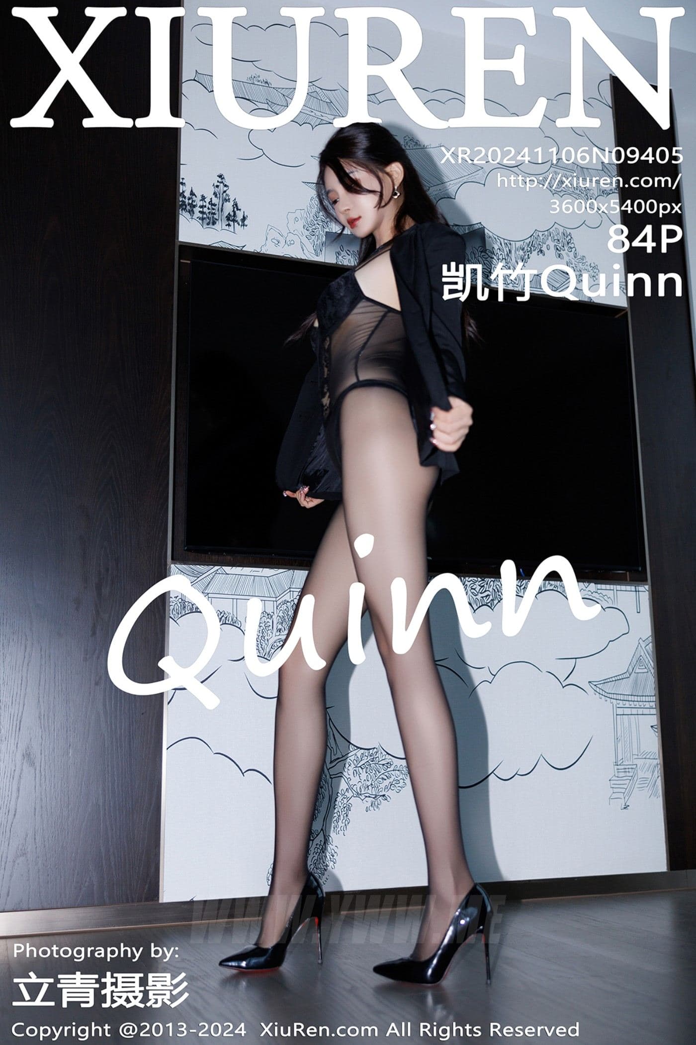 XiuRen秀人网 No.9405 凯竹Quinn 黑丝美腿