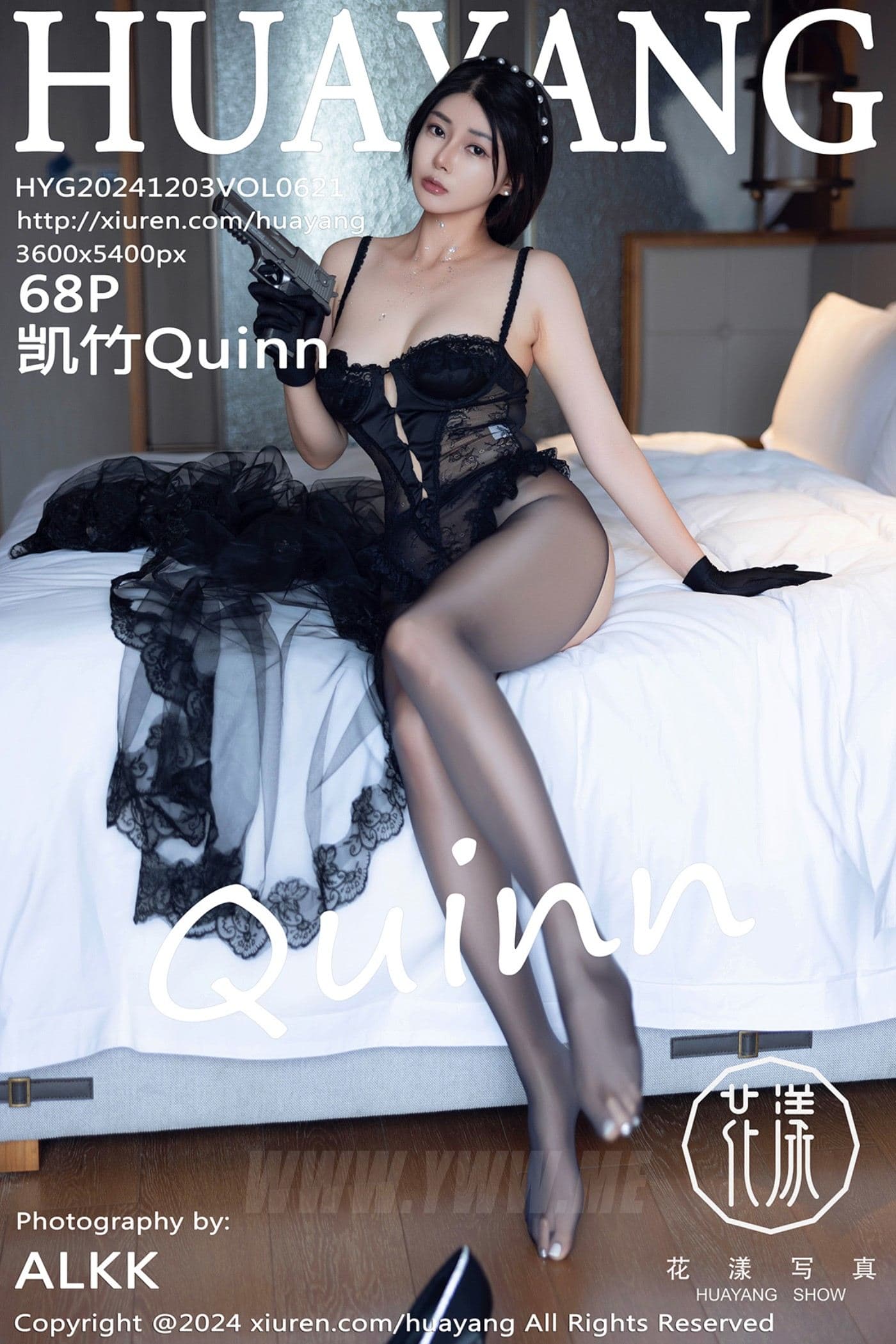 HuaYang花漾 VOL.621 凯竹Quinn 黑丝美臀