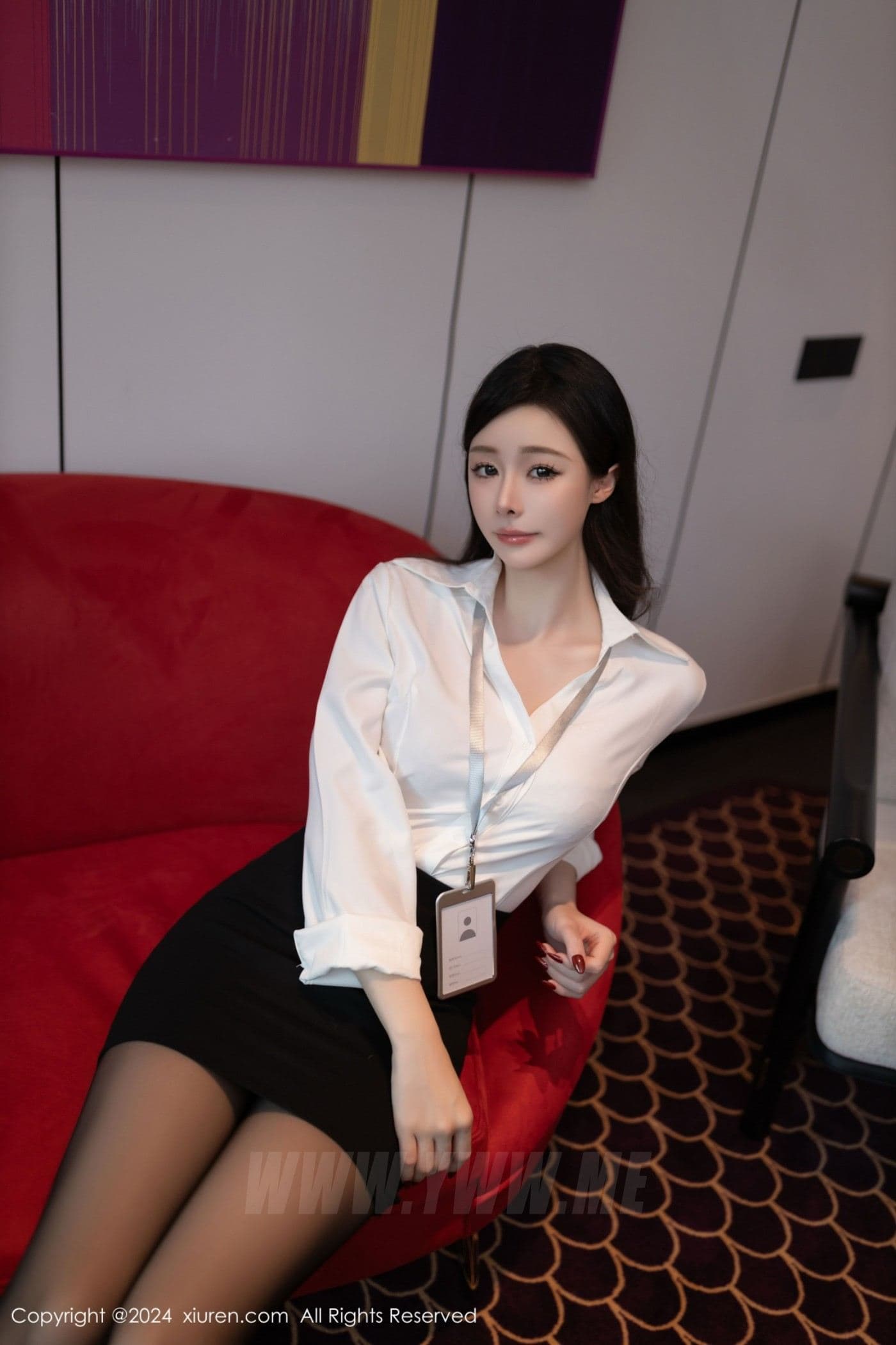 XiuRen秀人网 No.9637 小逗逗 黑丝美腿
