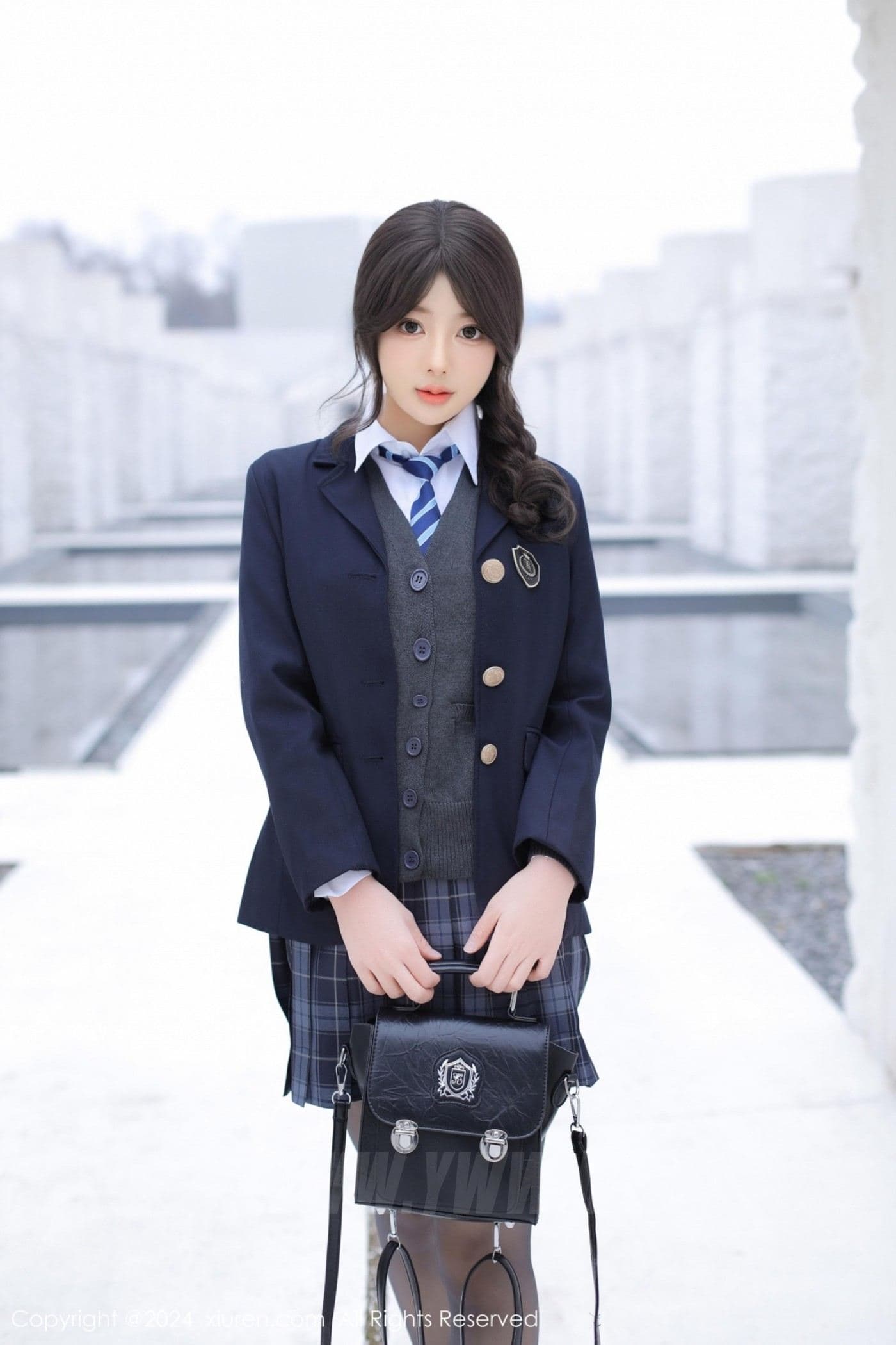 XiuRen秀人网 No.9693 桃妖夭 黑丝制服