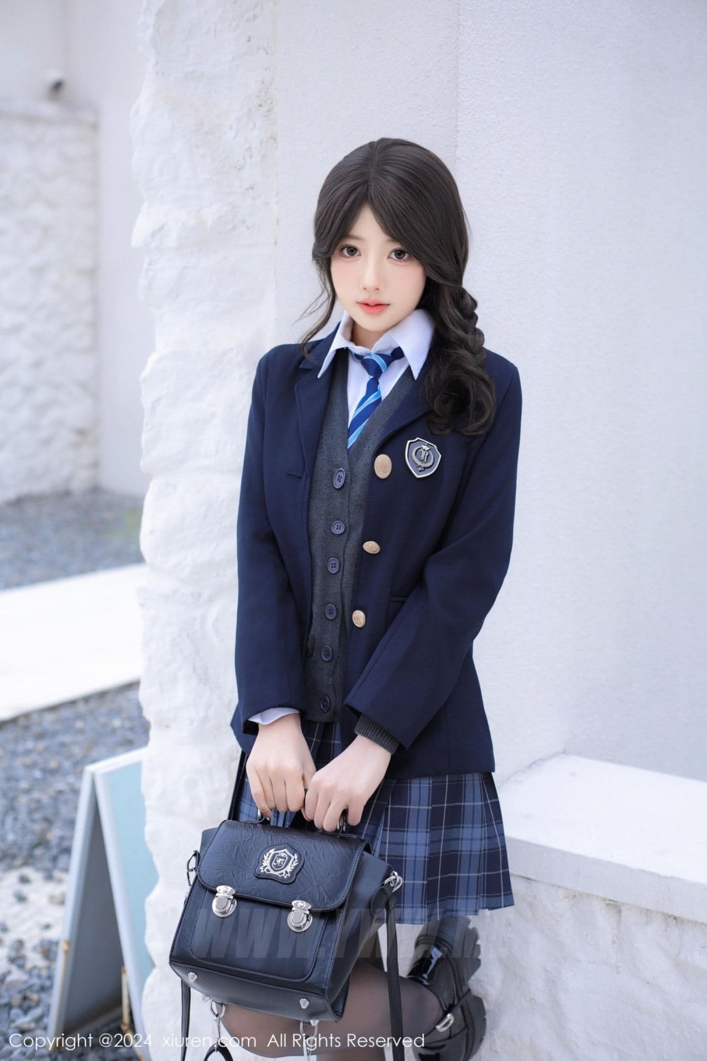 XiuRen秀人网 No.9693 桃妖夭 黑丝制服