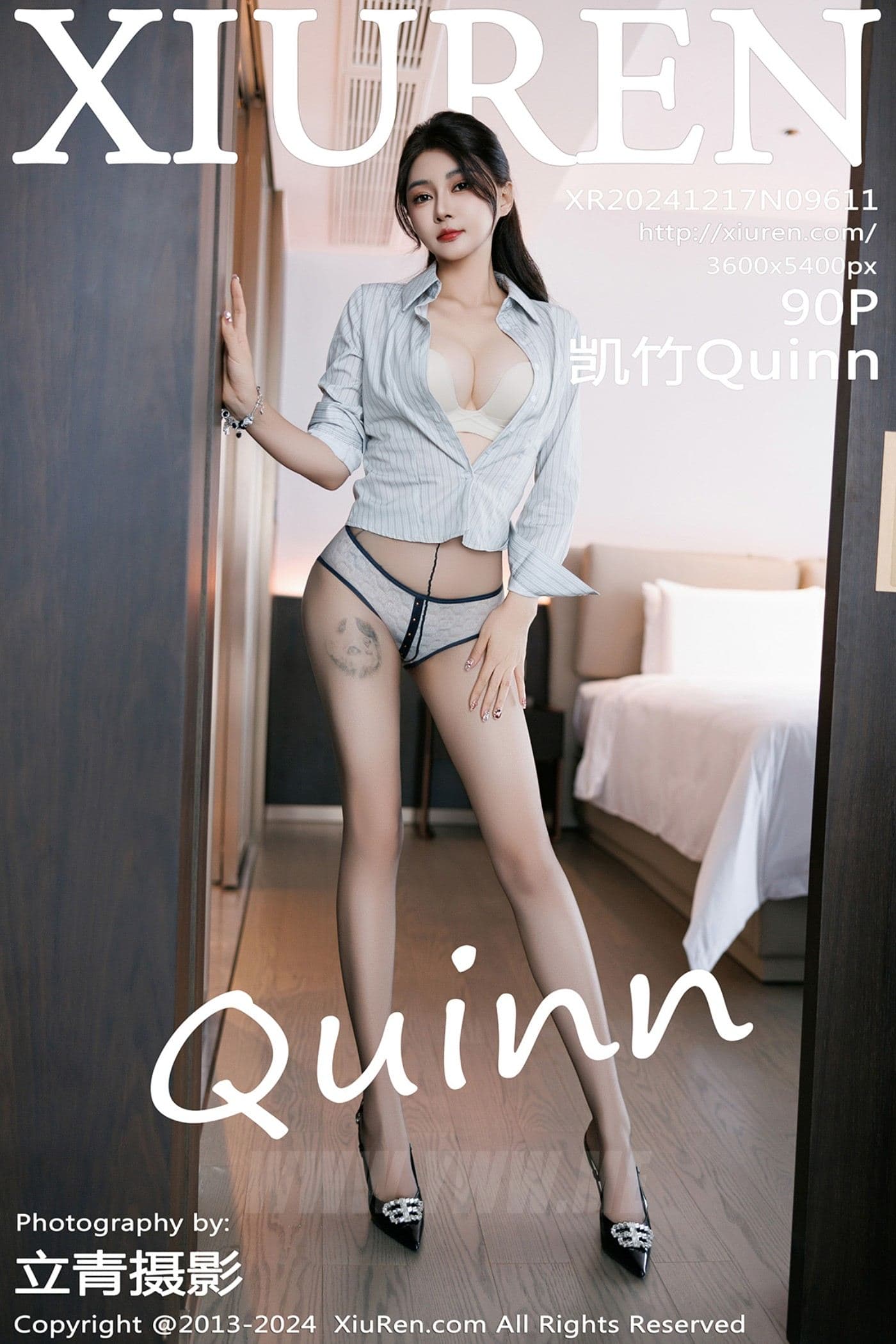 XiuRen秀人网 No.9611 凯竹Quinn 黑丝美腿