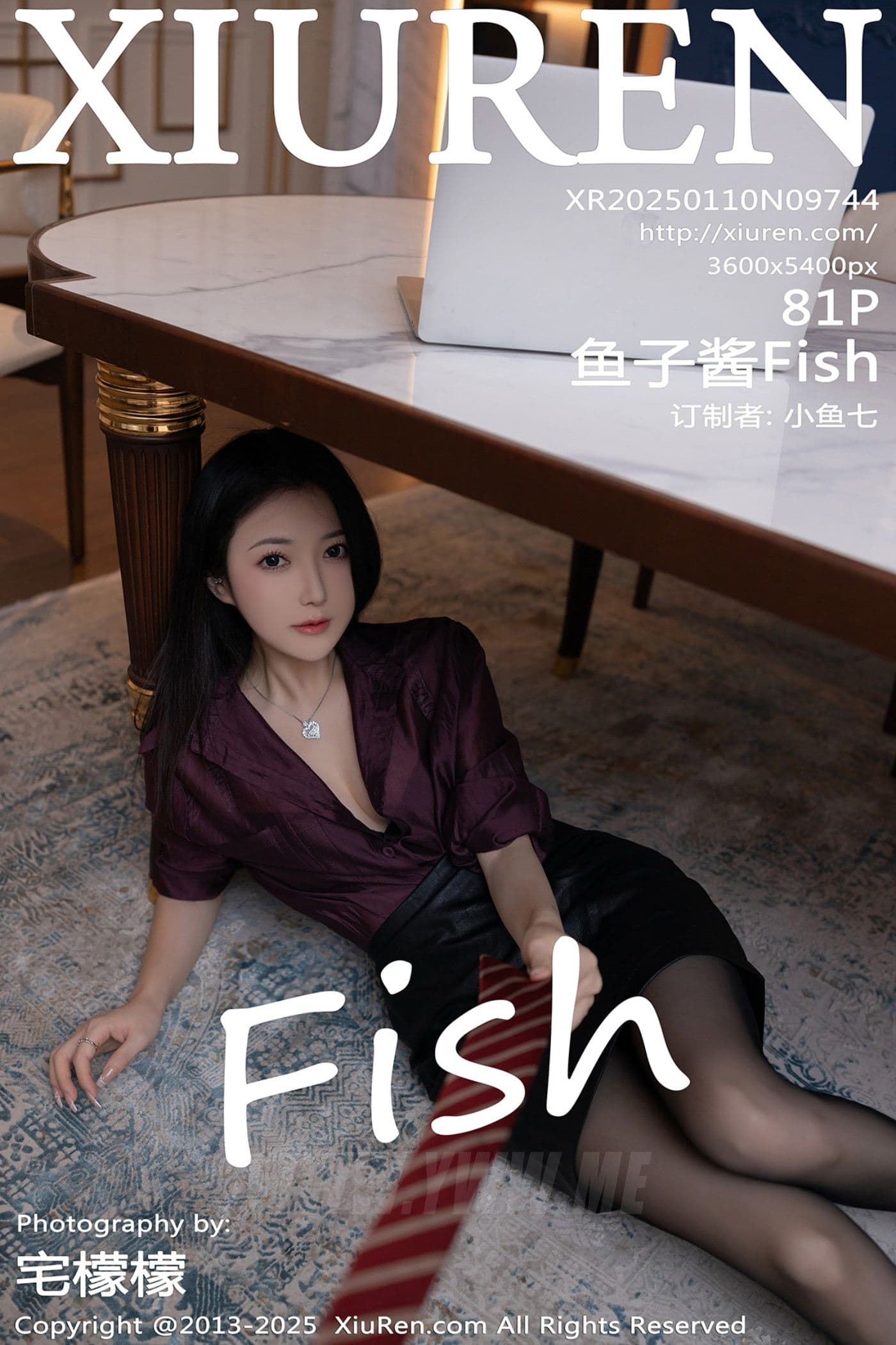XiuRen秀人网 No.9744 鱼子酱Fish 黑丝美腿