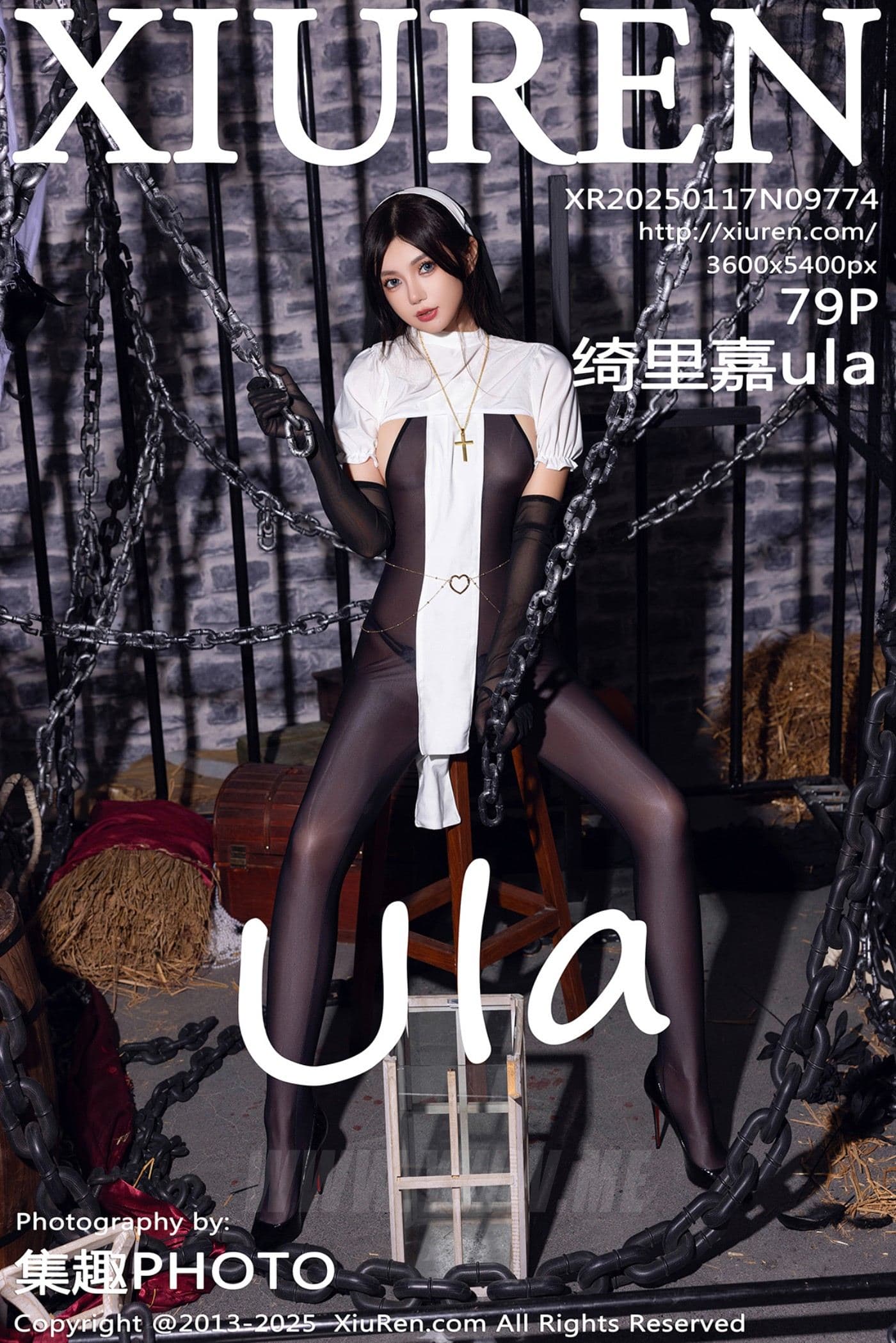 XiuRen秀人网 No.9774 绮里嘉ula 黑丝美腿