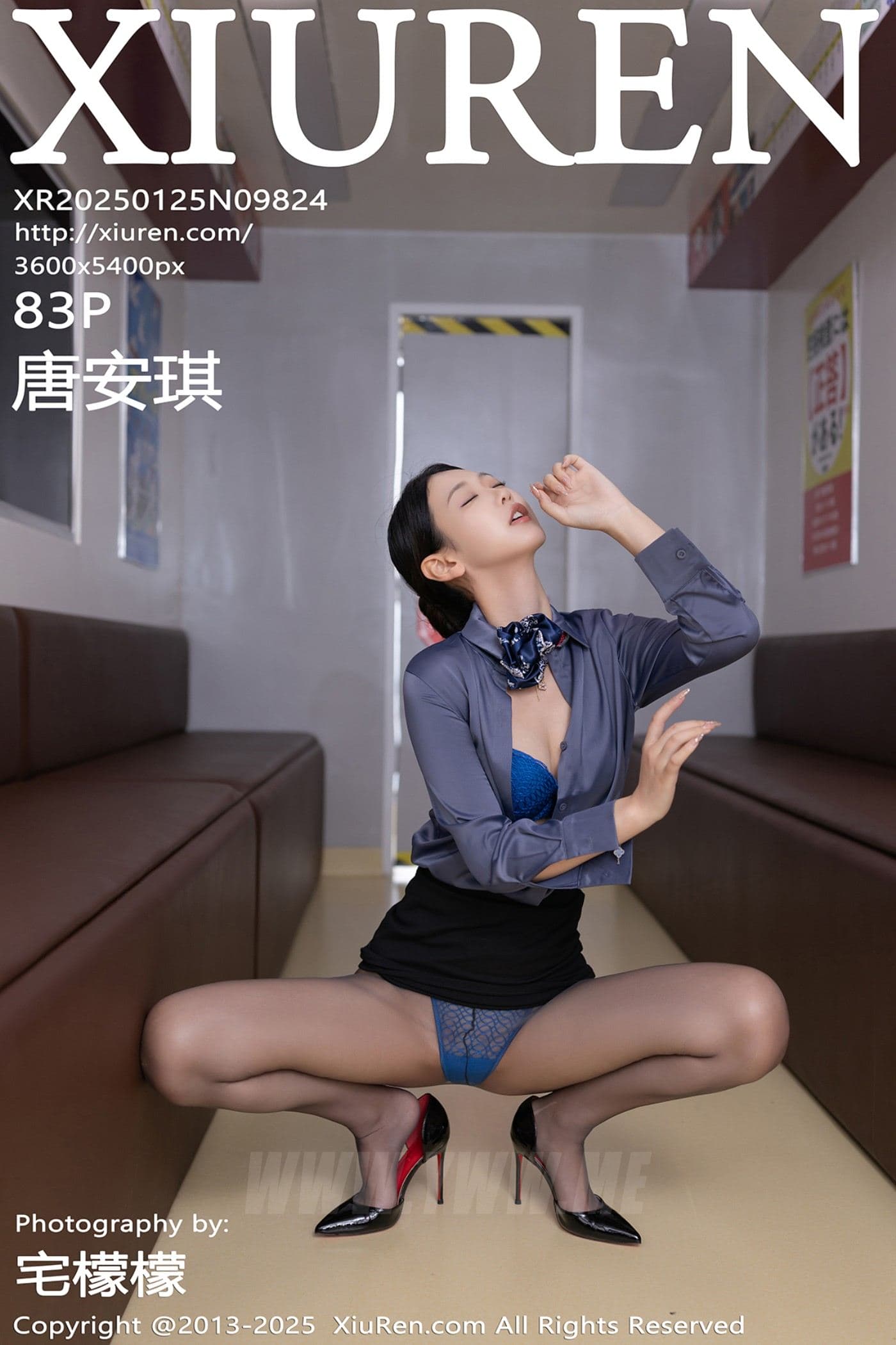 XiuRen秀人网 No.9824 唐安琪 地铁美腿