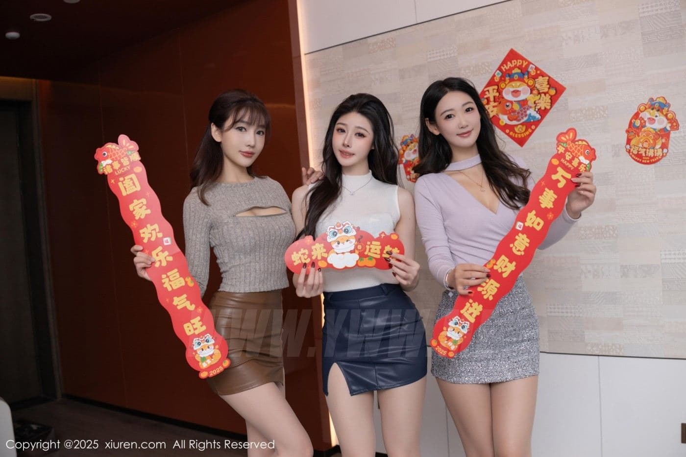 XiuRen秀人网 No.9832 模特合集 新年主题