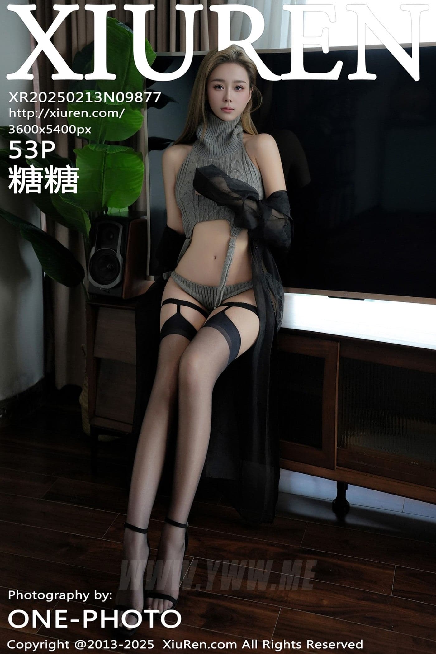 XiuRen秀人网 No.9877 糖糖❤ 黑丝美腿