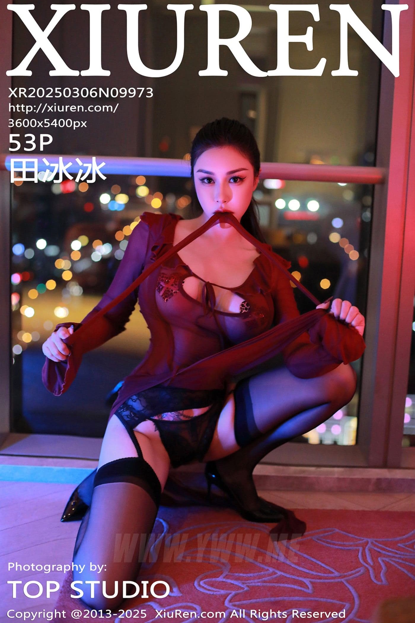 XiuRen秀人网 No.9973 田冰冰 黑丝美腿