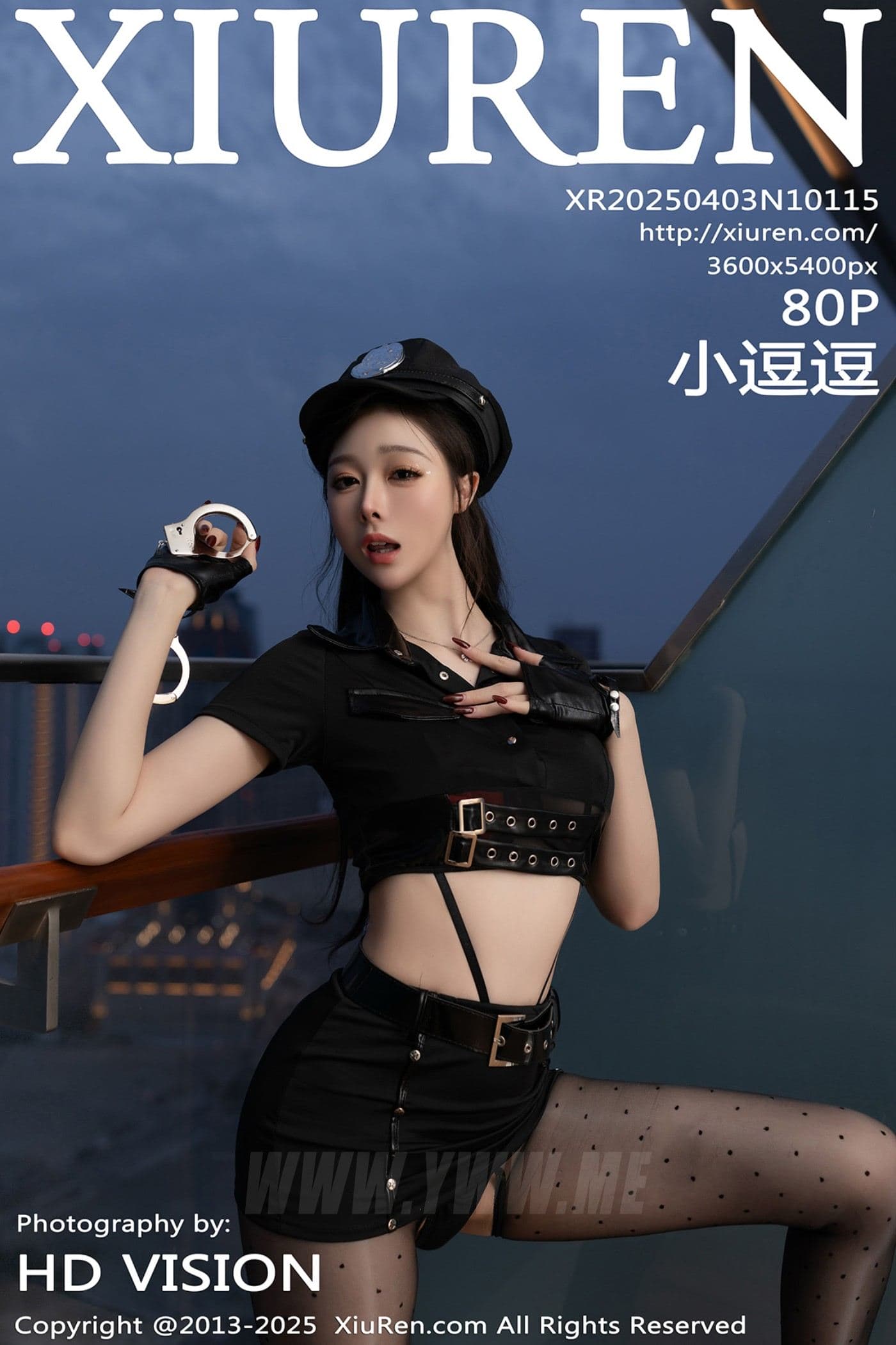 XiuRen秀人网 No.10115 小逗逗 黑色制服