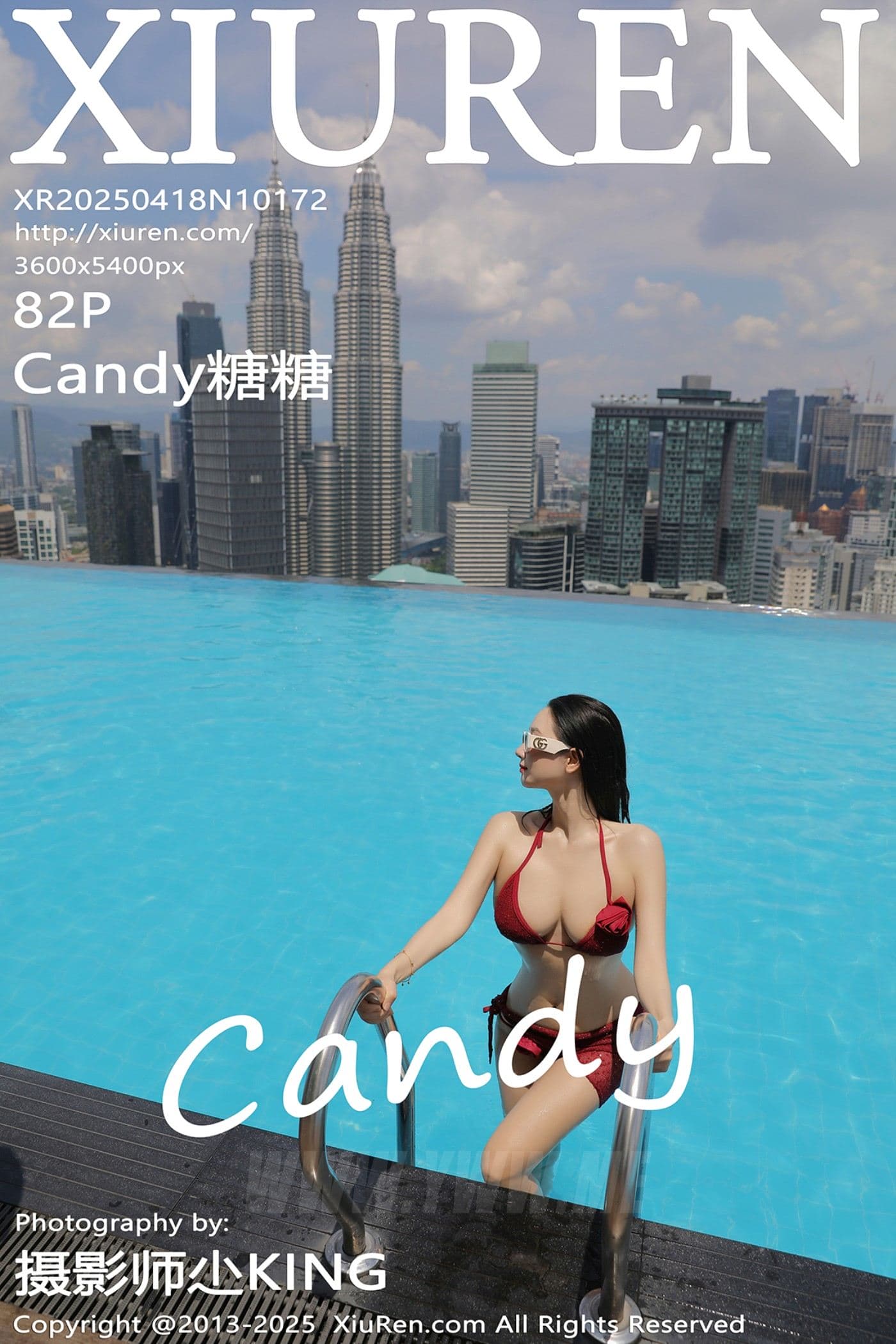 XiuRen秀人网 No.10172 Candy糖糖 红色比基尼
