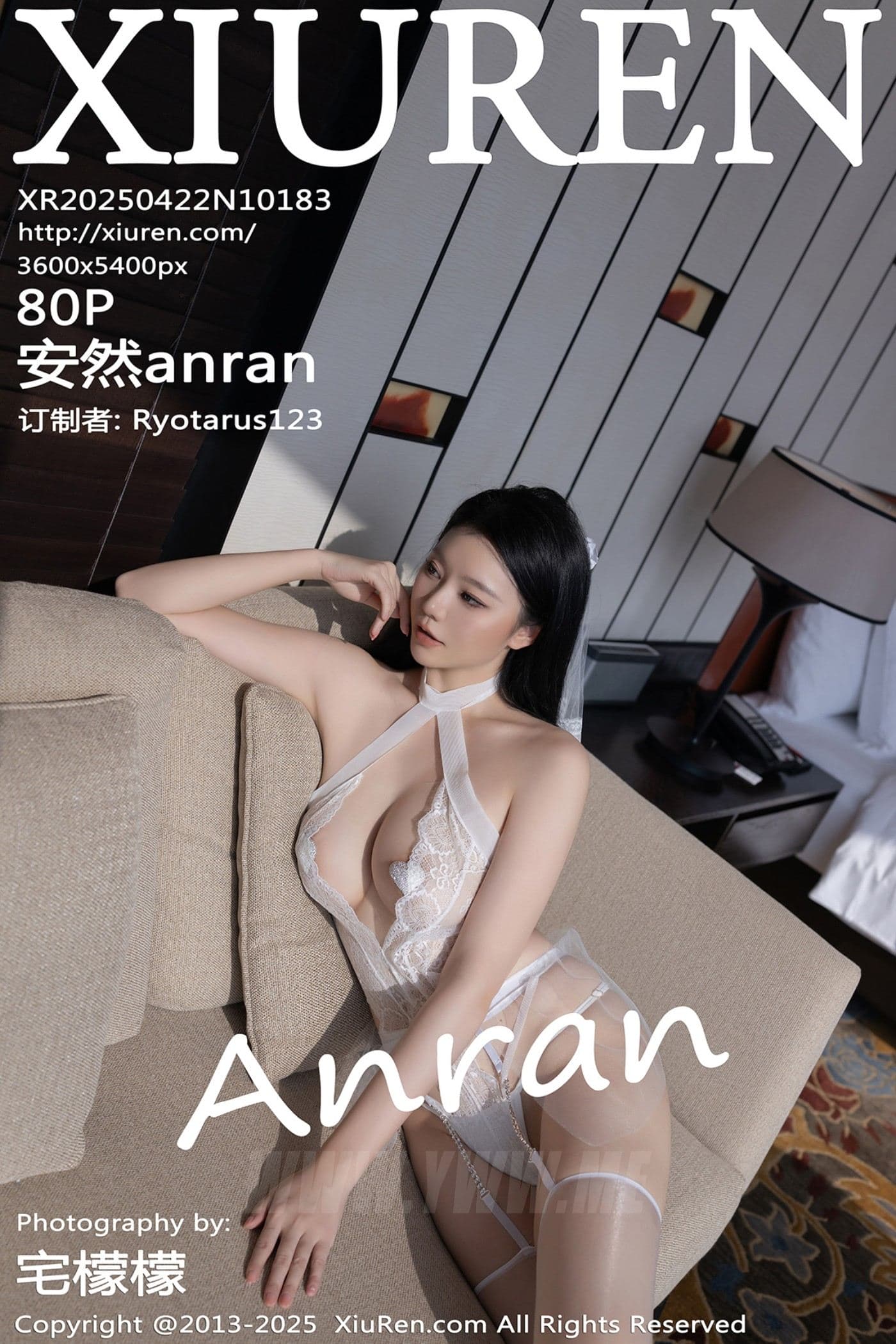 XiuRen秀人网 No.10183 安然anran 白色婚纱
