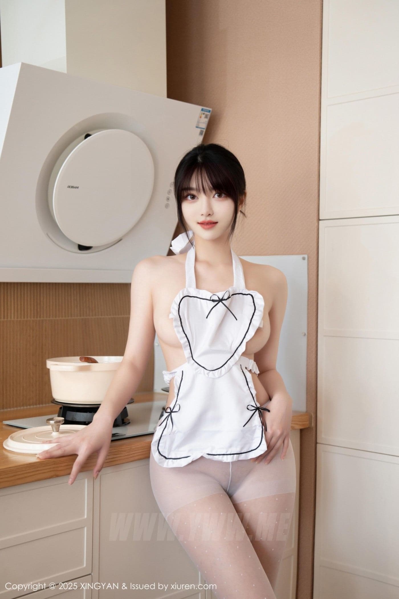 XINGYAN星颜社 VOL.342 白露lulu 白色围裙