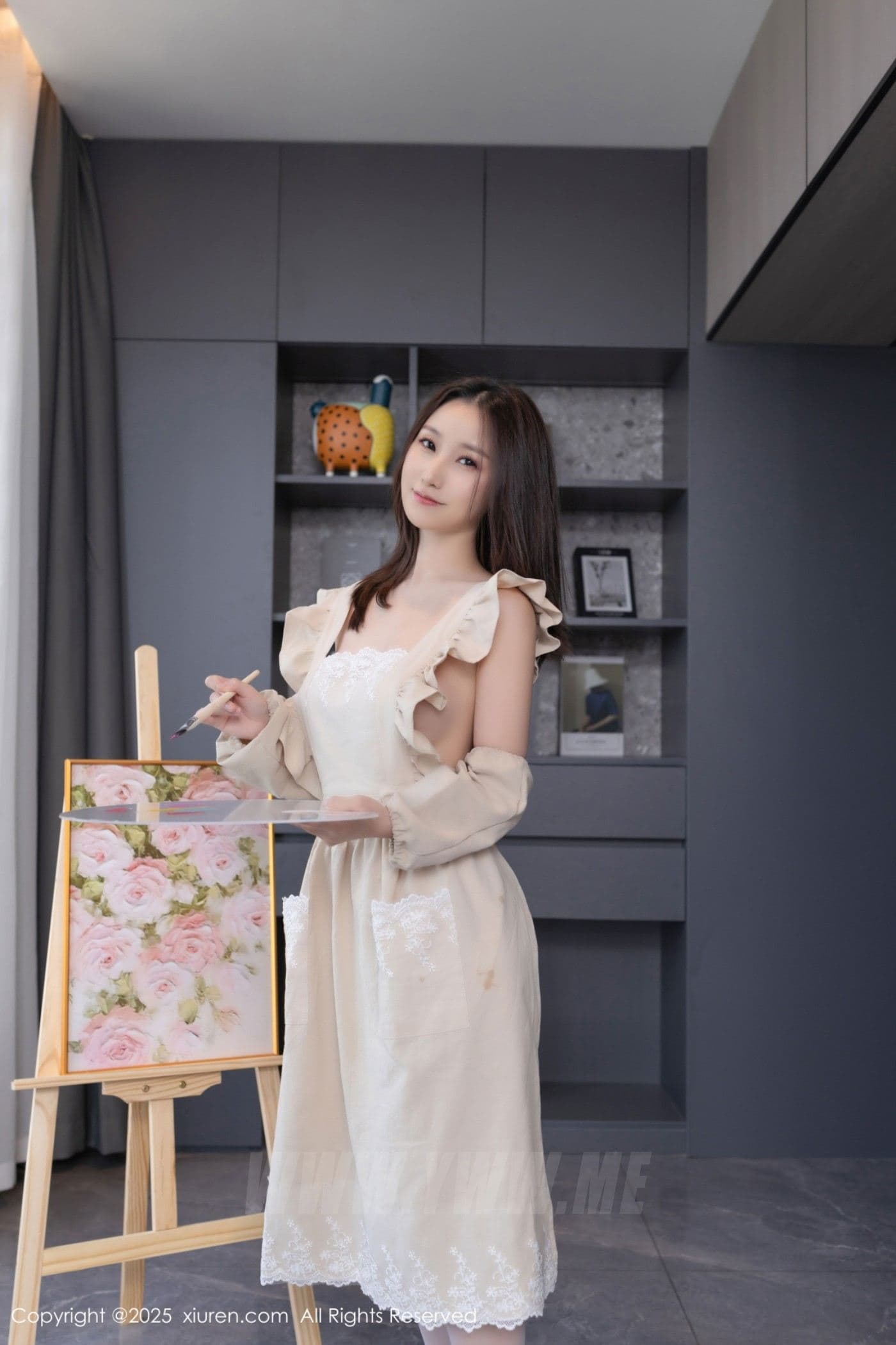 XiuRen秀人网 No.10308 杏子Yada 白色丝袜