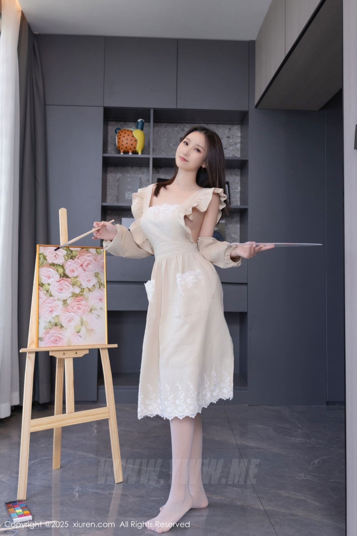 XiuRen秀人网 No.10308 杏子Yada 白色丝袜