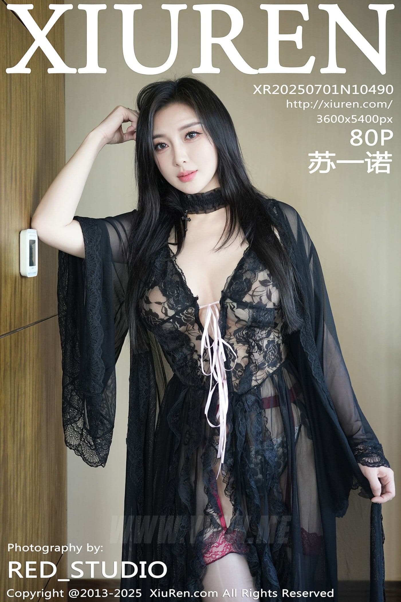 XiuRen秀人网 No.10490 苏一诺 黑色睡袍