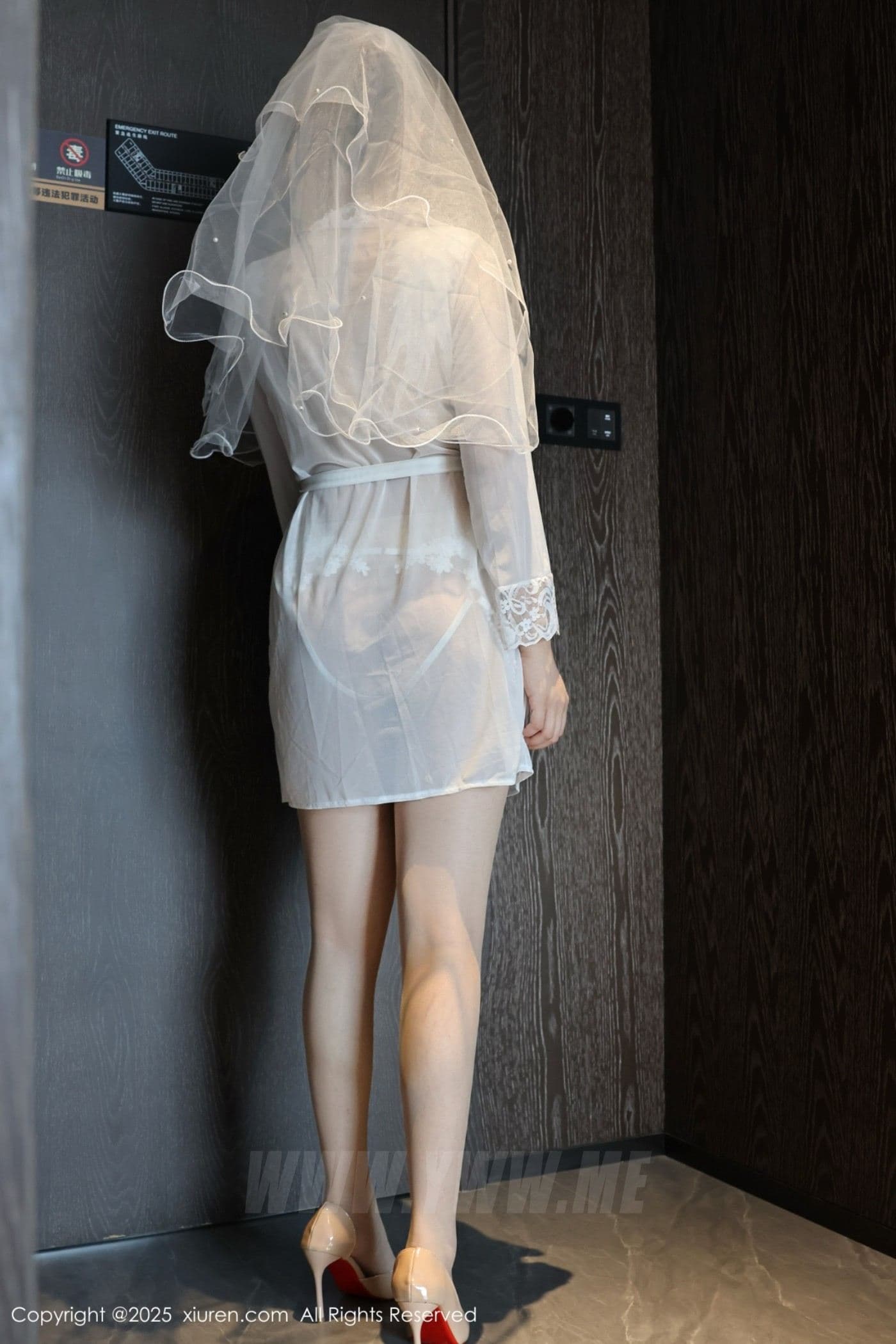 XiuRen秀人网 No.10559 糯梨子 白色婚纱