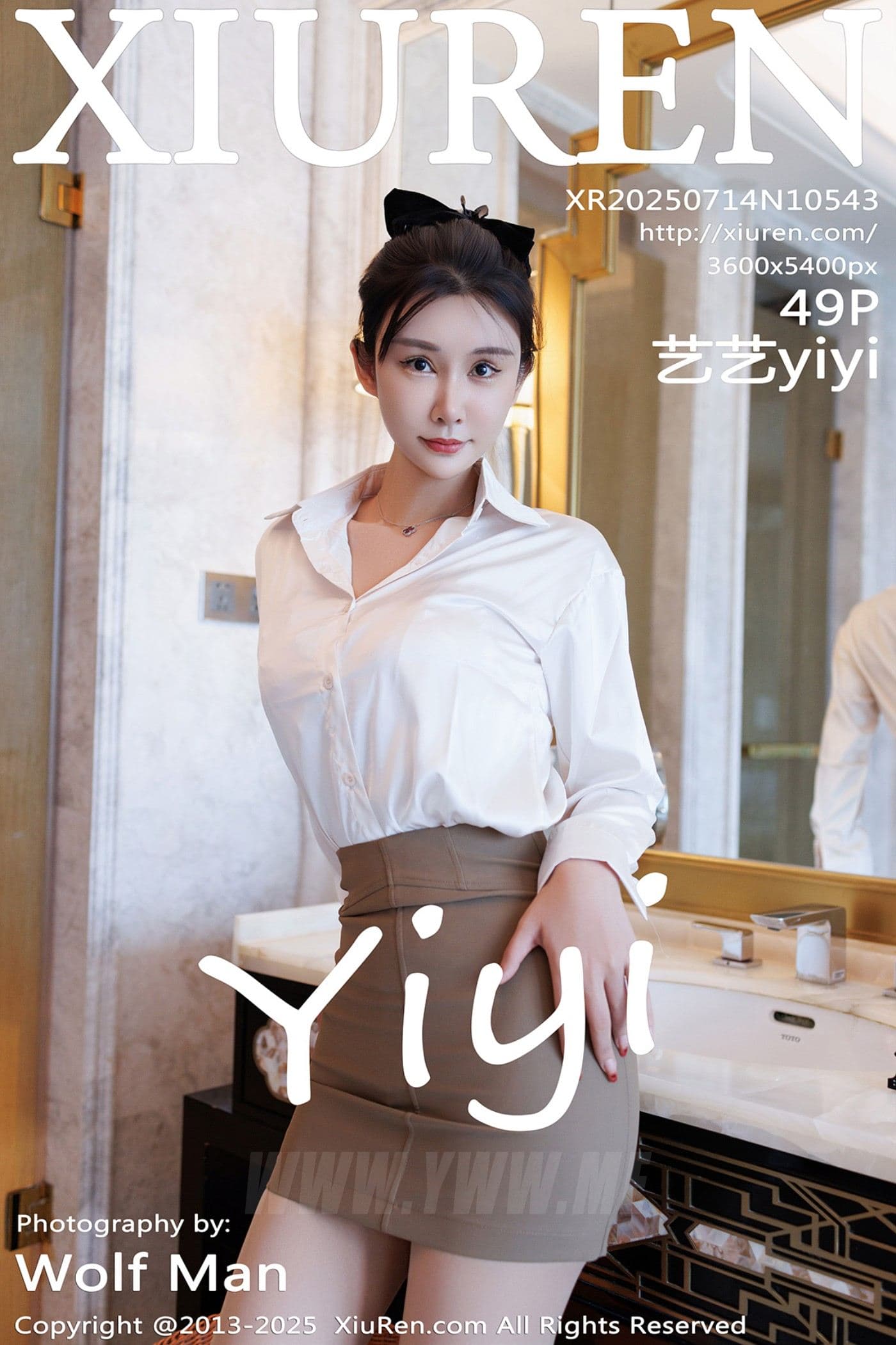 XiuRen秀人网 No.10543 艺艺yiyi 白色衬衫