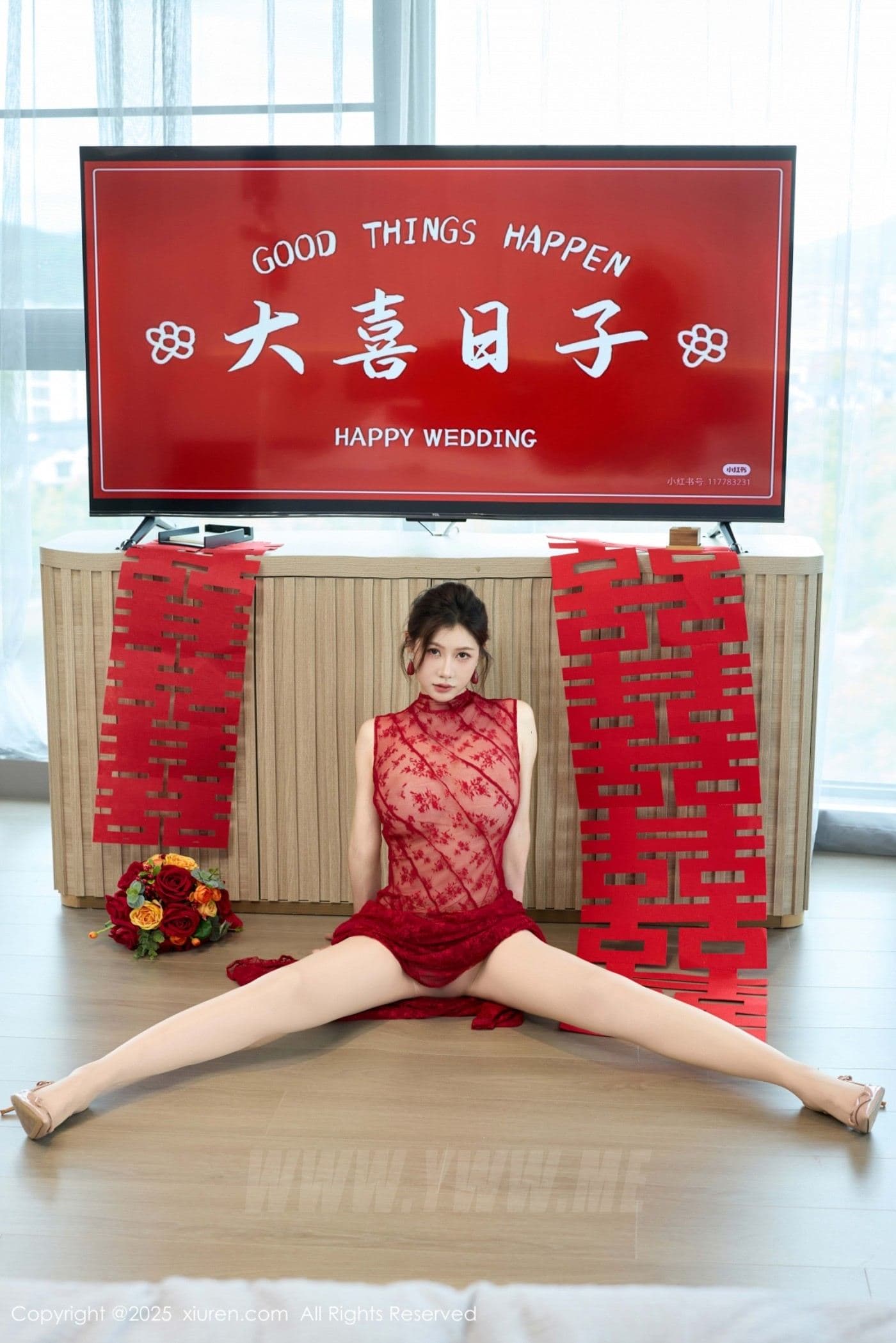 XiuRen秀人网 No.10578 尹甜甜 红色新娘