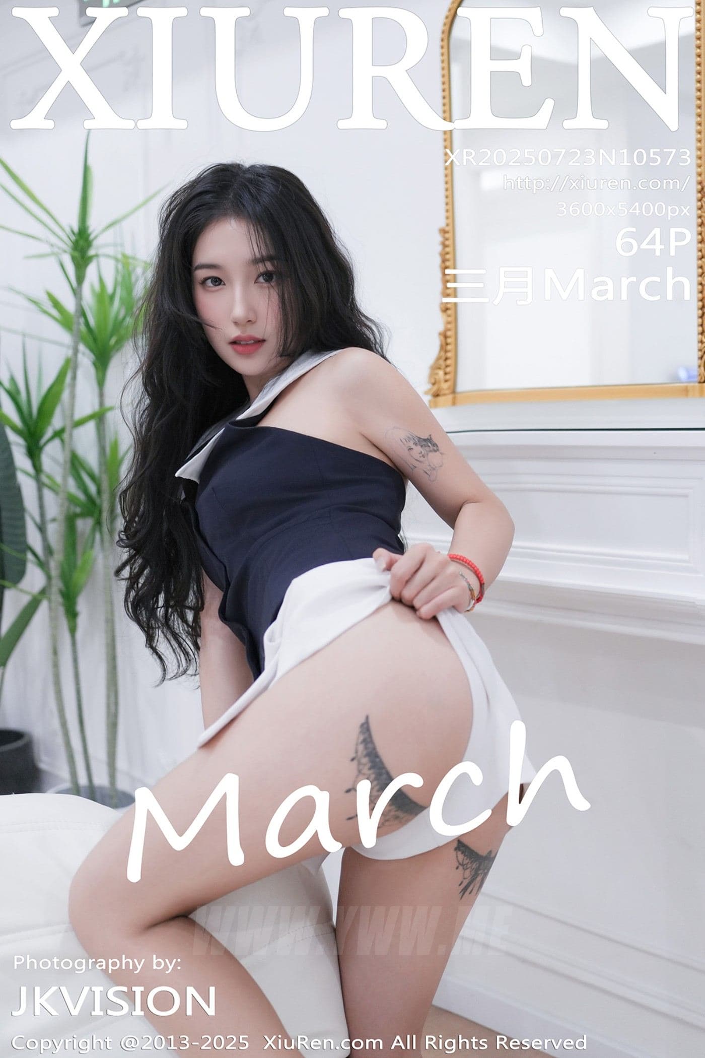 XiuRen秀人网 No.10573 三月March 黑白礼服